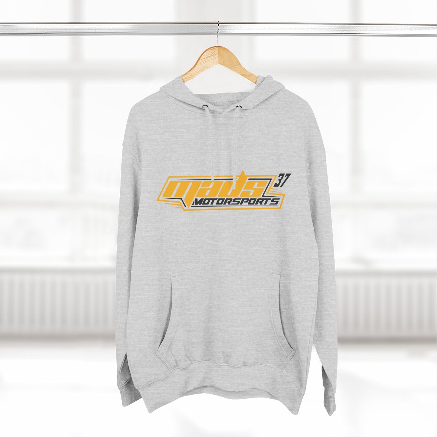 Jarred Querio Motorsports Racing Hoodie — 'Guerin 37' Three-Panel Fleece Racing Logo
