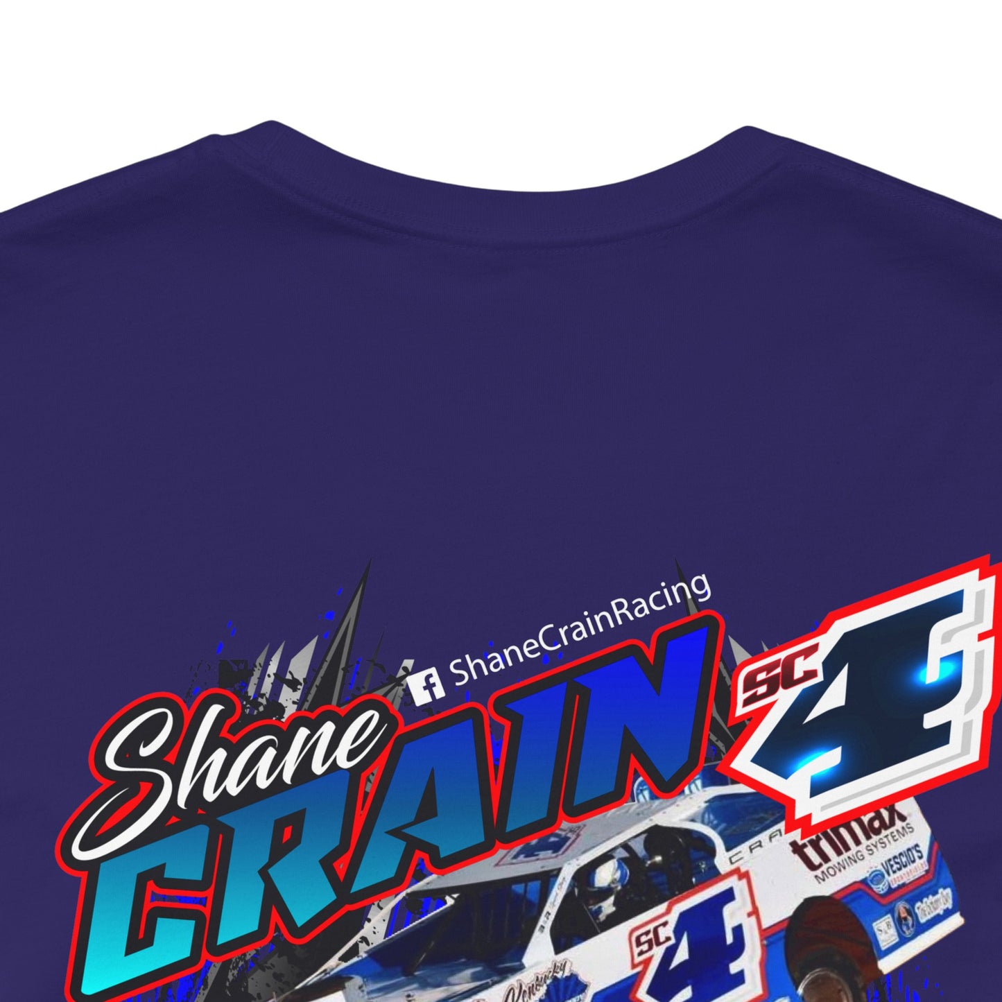 Shane Crain Racing Enthusiast Tee, Unisex Jersey Short Sleeve Shirt for Fans, Motorsport Gift, Race Day Apparel, Cool Graphic Tee, Shane Crain Design