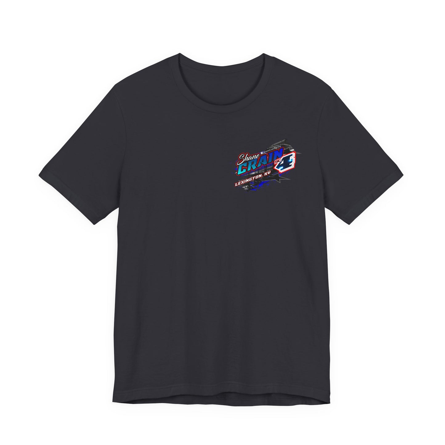 Shane Crain Racing Enthusiast Tee, Unisex Jersey Short Sleeve Shirt for Fans, Motorsport Gift, Race Day Apparel, Cool Graphic Tee, Shane Crain Design