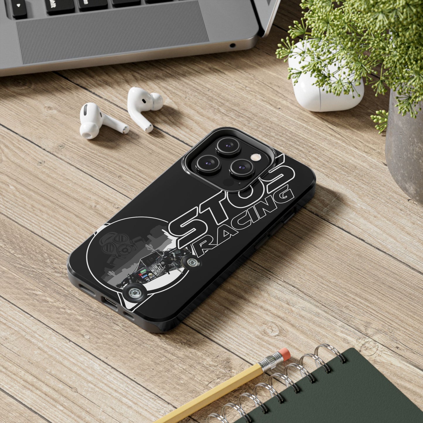 STOS Racing-Themed Tough Phone Cases, Durable Racing Phone Cover, Motorsport Accessories, Gifting for Car Enthusiasts, Sturdy Phone Protection