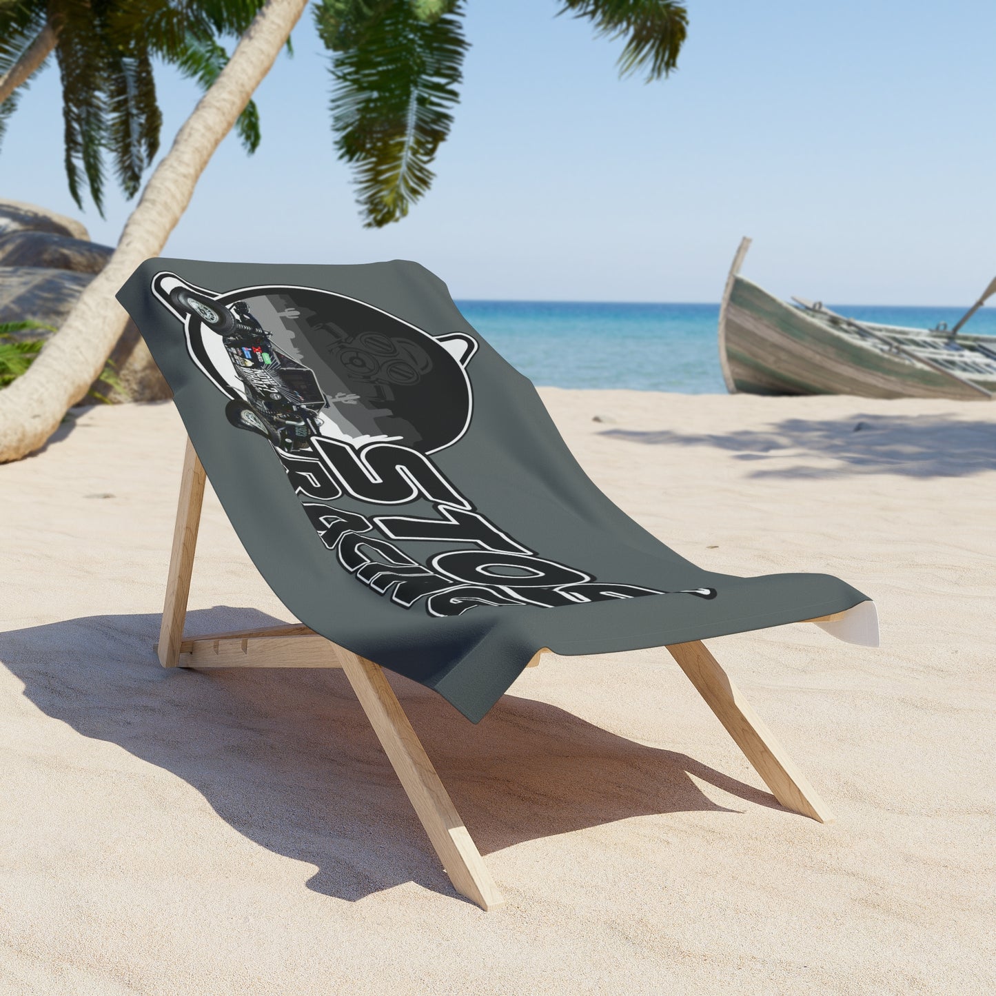 Stos Racing-Themed Beach Towel - Perfect for Summer Fun, Gifts for Racing Fans, Beach Days, Poolside Relaxation, Motorsports, Outdoor Adventures