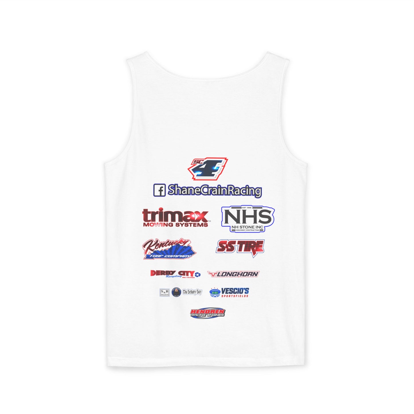 Shane Crain Stylish Racing Tank Top for Unisex Wear, Summer Activewear, Sports Enthusiast Gear, Gift for Racers
