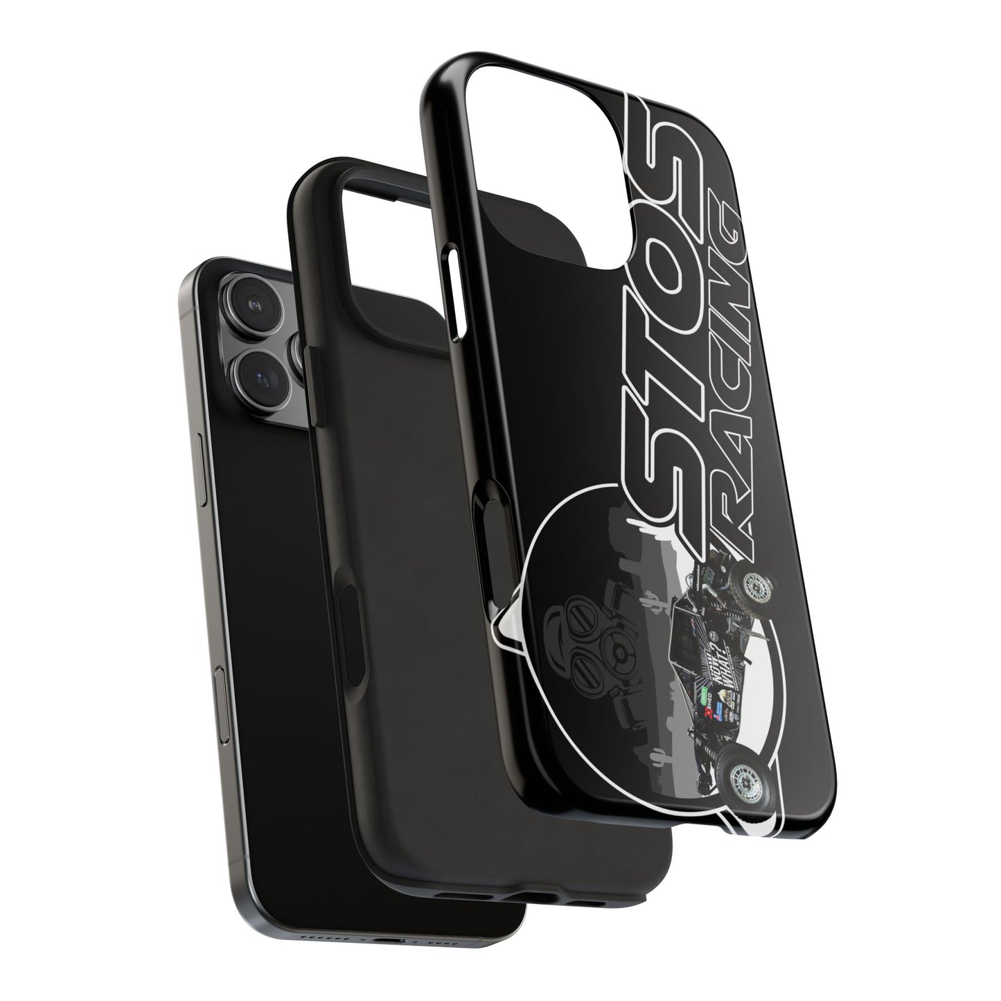 STOS Racing-Themed Tough Phone Cases, Durable Racing Phone Cover, Motorsport Accessories, Gifting for Car Enthusiasts, Sturdy Phone Protection