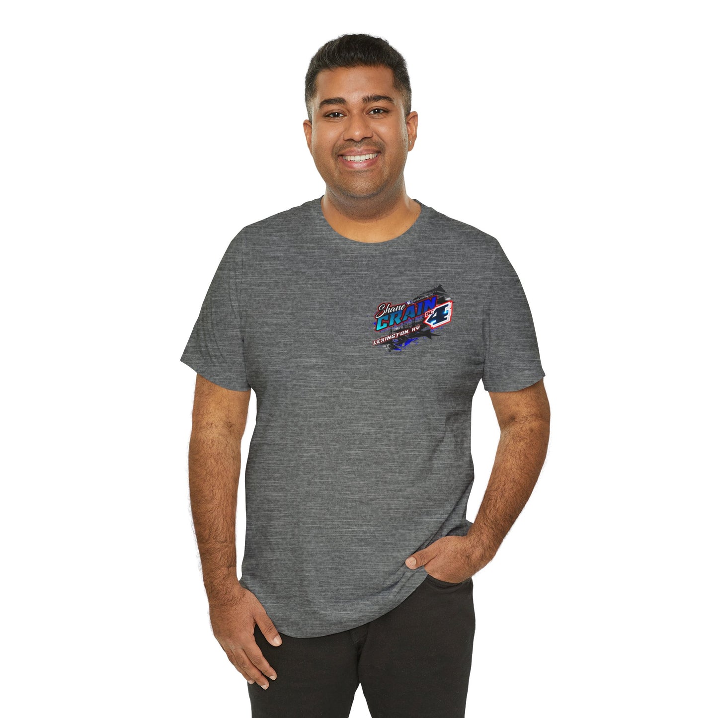 Shane Crain Racing Enthusiast Tee, Unisex Jersey Short Sleeve Shirt for Fans, Motorsport Gift, Race Day Apparel, Cool Graphic Tee, Shane Crain Design