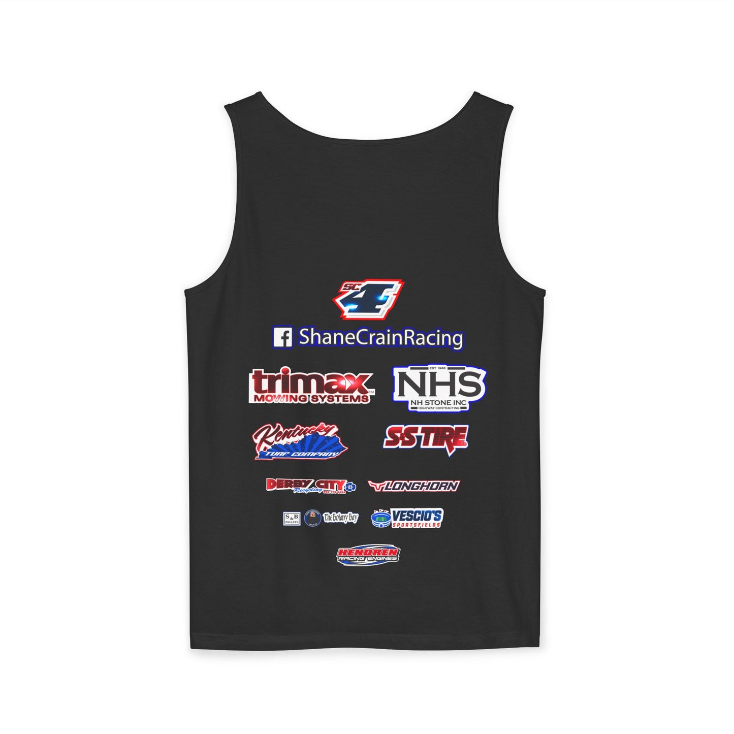 Shane Crain Stylish Racing Tank Top for Unisex Wear, Summer Activewear, Sports Enthusiast Gear, Gift for Racers