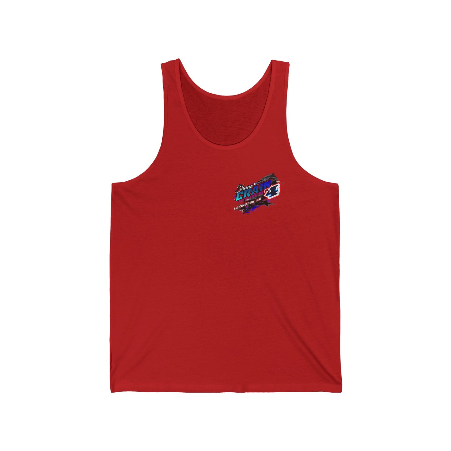 Shane Crain Tank Top with Racing Graphic, Perfect for Summer, Sports Events, Gifts for Race Fans, Casual Wear, Festival Outfit