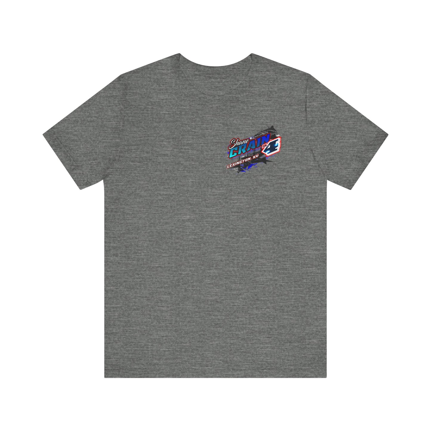 Shane Crain Racing Enthusiast Tee, Unisex Jersey Short Sleeve Shirt for Fans, Motorsport Gift, Race Day Apparel, Cool Graphic Tee, Shane Crain Design