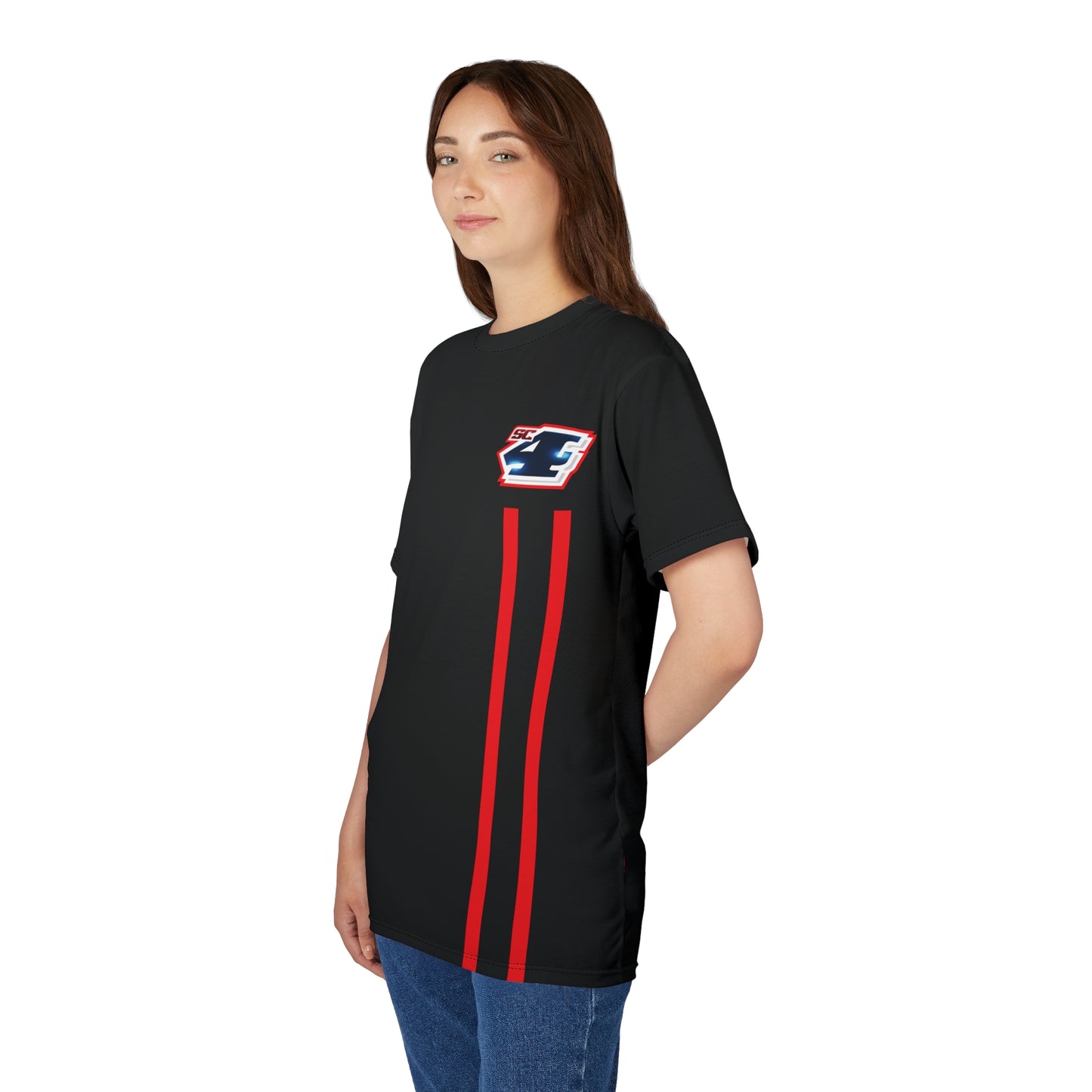 Shane Crain Racing Style Unisex Tee, Stylish Graphic Tee, Sporty AOP Shirt, Casual Everyday Wear, Perfect Gift for Race Fans, Comfortable Fitness Outfit