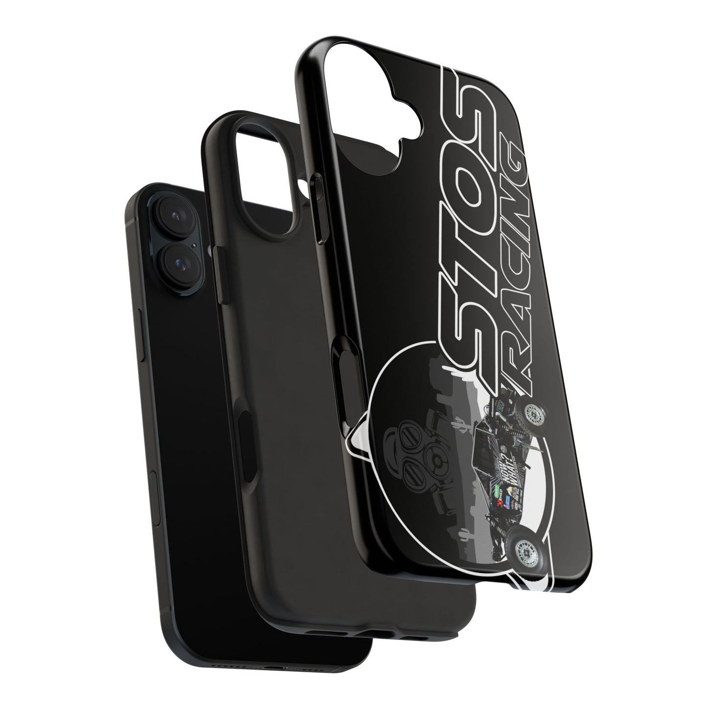 STOS Racing-Themed Tough Phone Cases, Durable Racing Phone Cover, Motorsport Accessories, Gifting for Car Enthusiasts, Sturdy Phone Protection