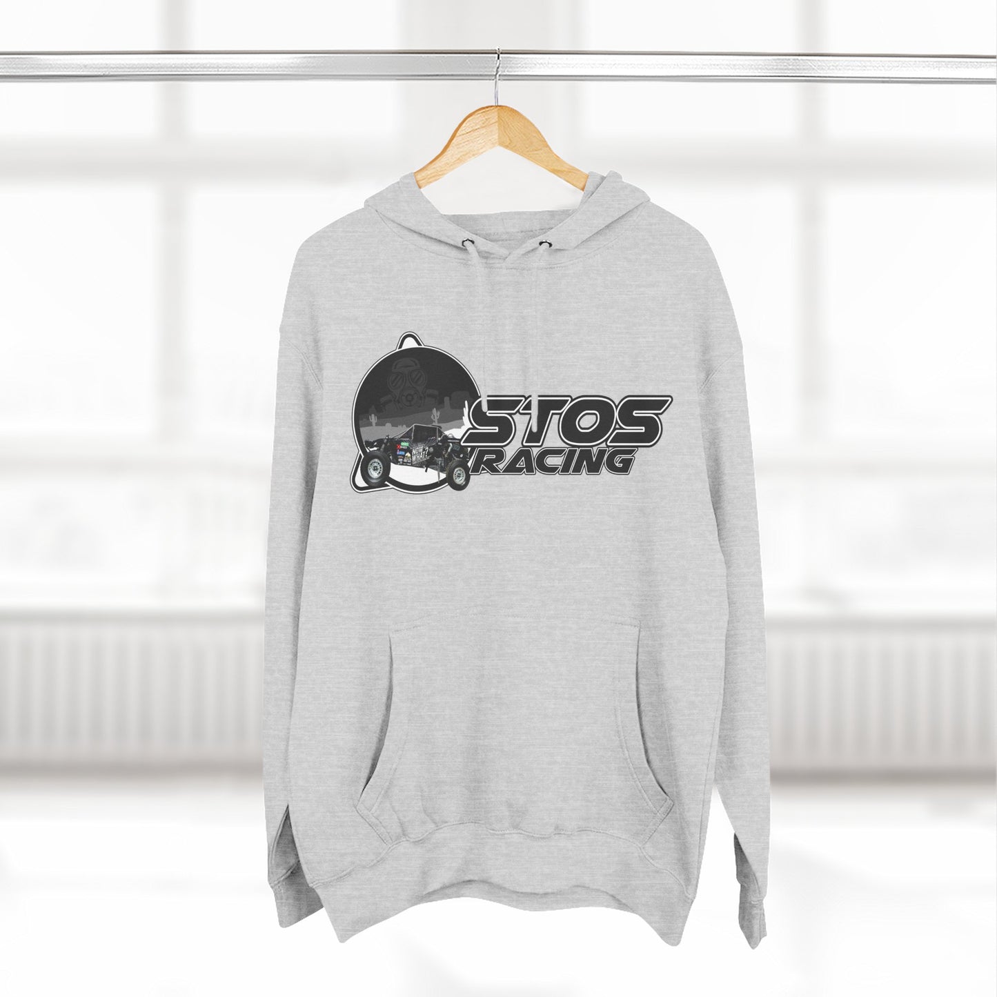 Stos Racing Hoodie - Perfect for Motorsports Fans, Casual Wear, Gifts, and Racing Events, Cozy Fleece