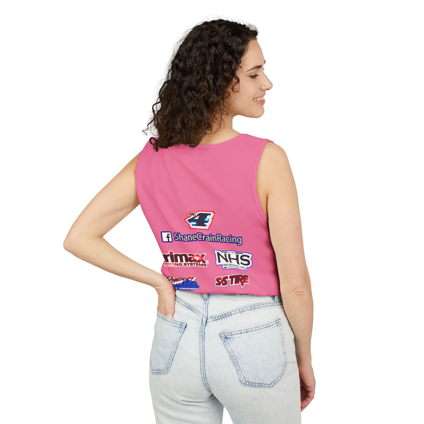 Shane Crain Stylish Racing Tank Top for Unisex Wear, Summer Activewear, Sports Enthusiast Gear, Gift for Racers