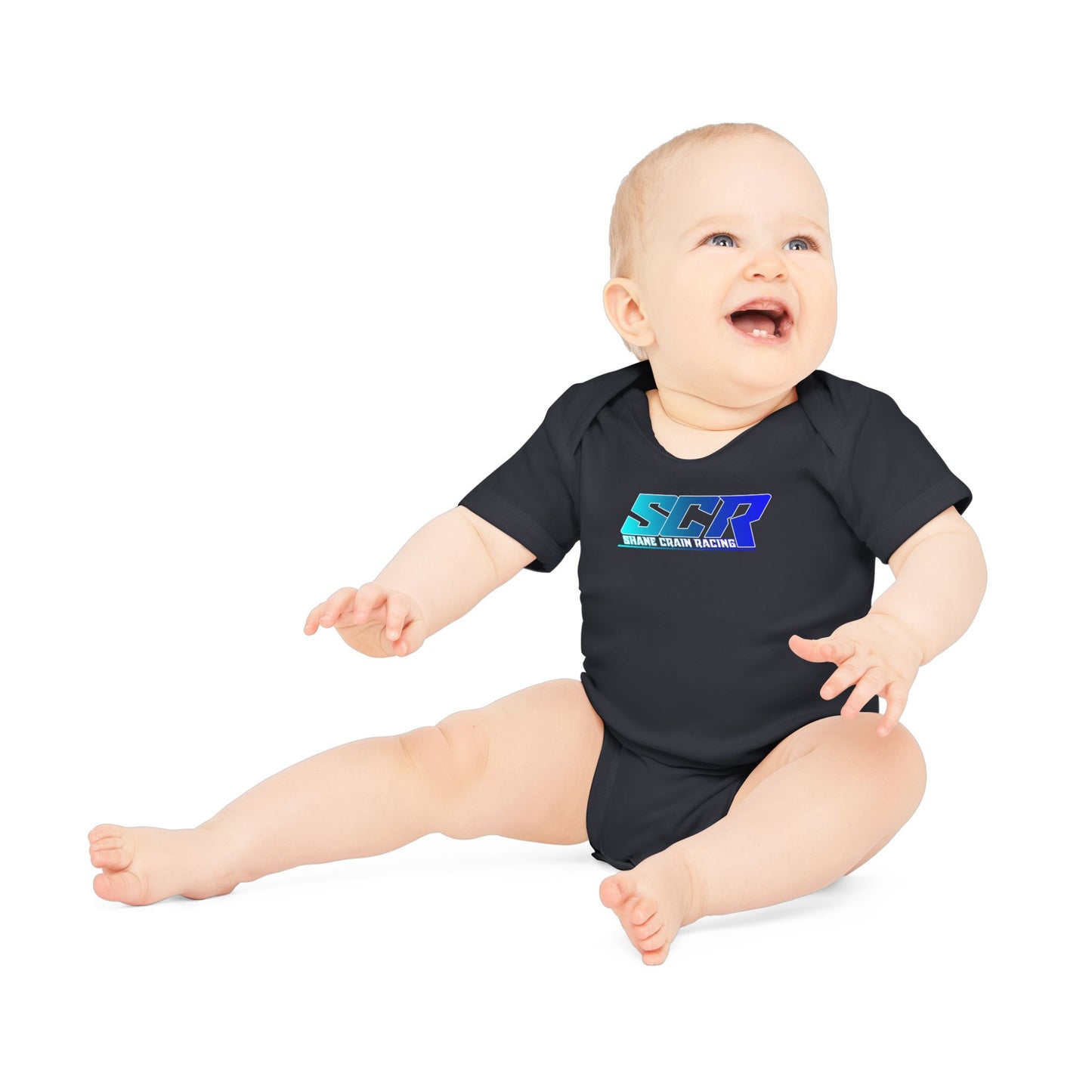 Shane Crain Organic Baby Bodysuit - Fun SCR Design, Eco-Friendly Infant Clothes, Cute Baby Gift, Baby Shower Essential, Toddler Outfit