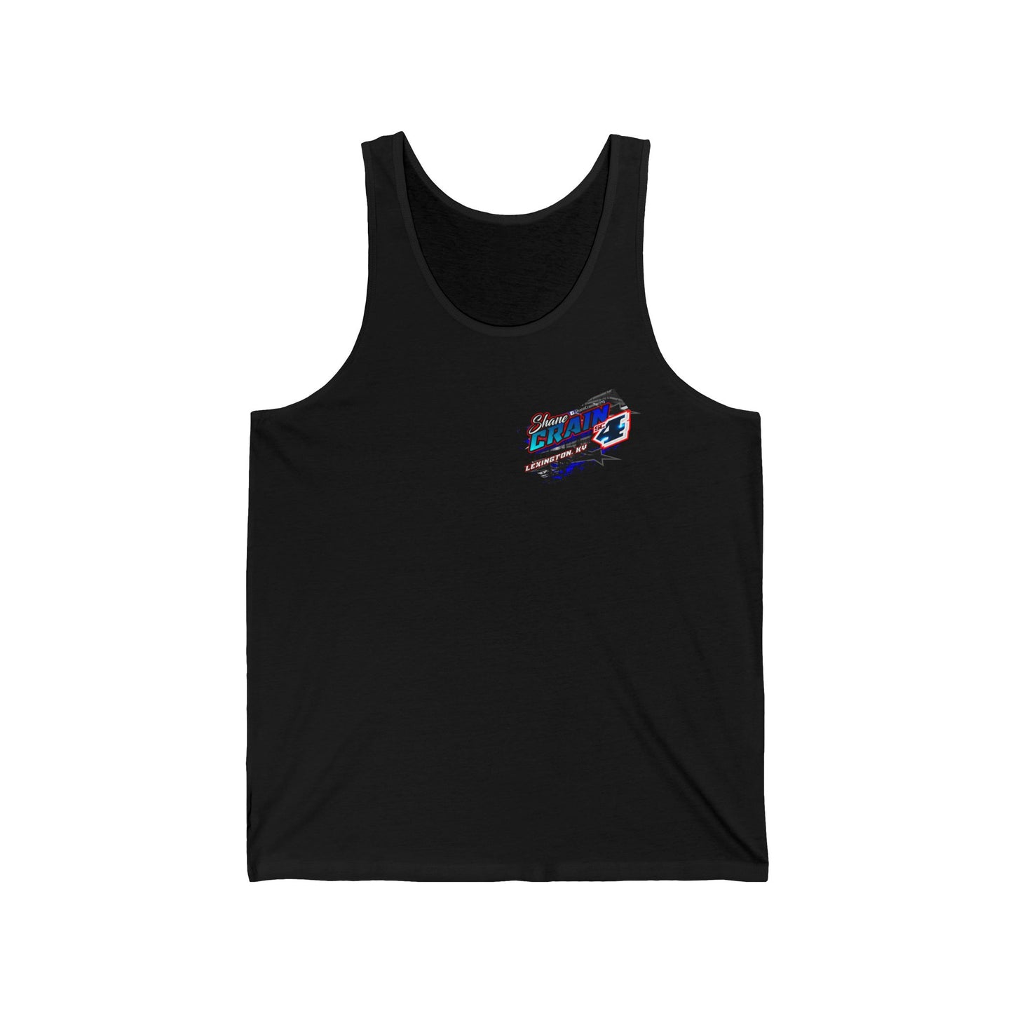 Shane Crain Tank Top with Racing Graphic, Perfect for Summer, Sports Events, Gifts for Race Fans, Casual Wear, Festival Outfit