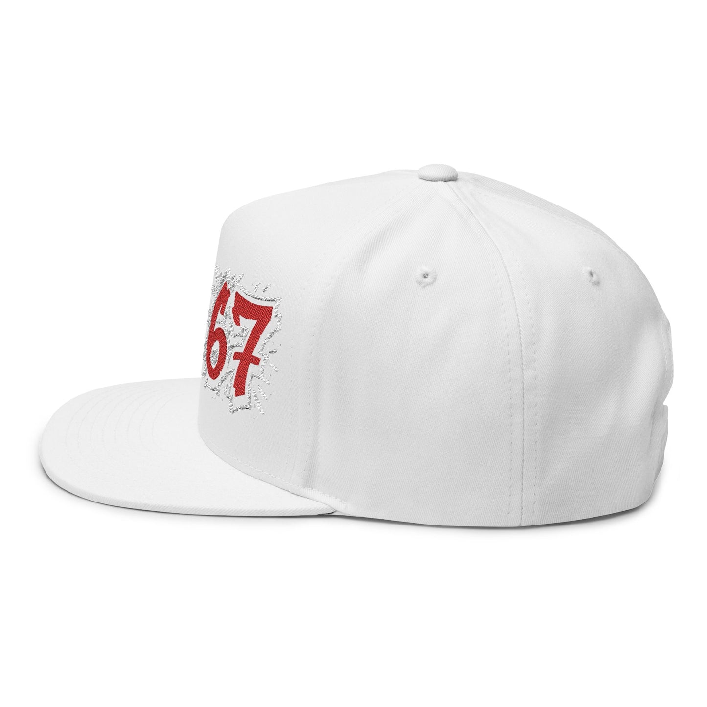 67 Stylish Embroidered Flat Bill Cap | Trendy Accessories for Streetwear, Casual Looks, Gift Ideas, Sports Events, Cool Outfit
