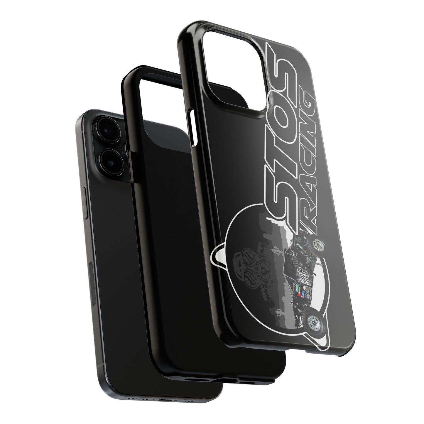STOS Racing-Themed Tough Phone Cases, Durable Racing Phone Cover, Motorsport Accessories, Gifting for Car Enthusiasts, Sturdy Phone Protection