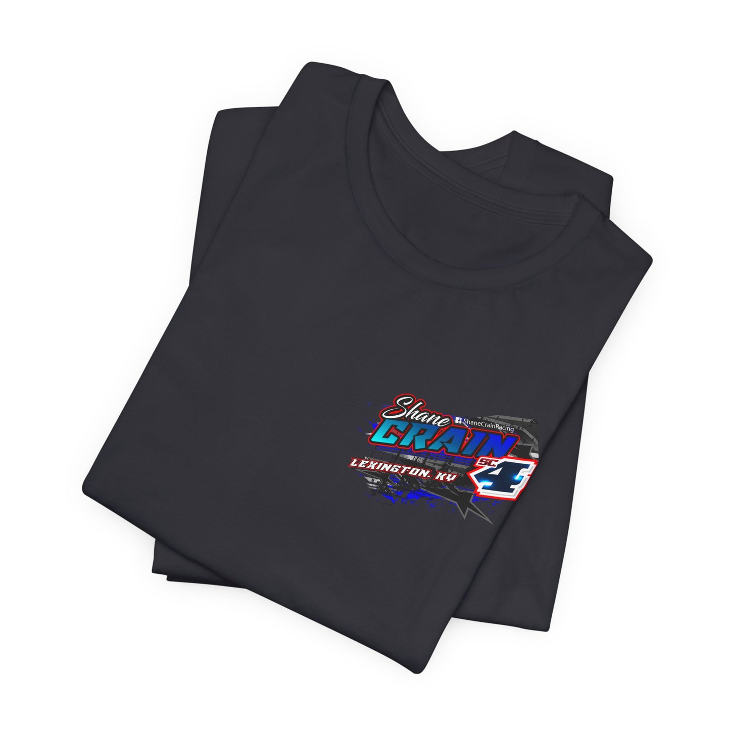 Shane Crain Racing Enthusiast Tee, Unisex Jersey Short Sleeve Shirt for Fans, Motorsport Gift, Race Day Apparel, Cool Graphic Tee, Shane Crain Design
