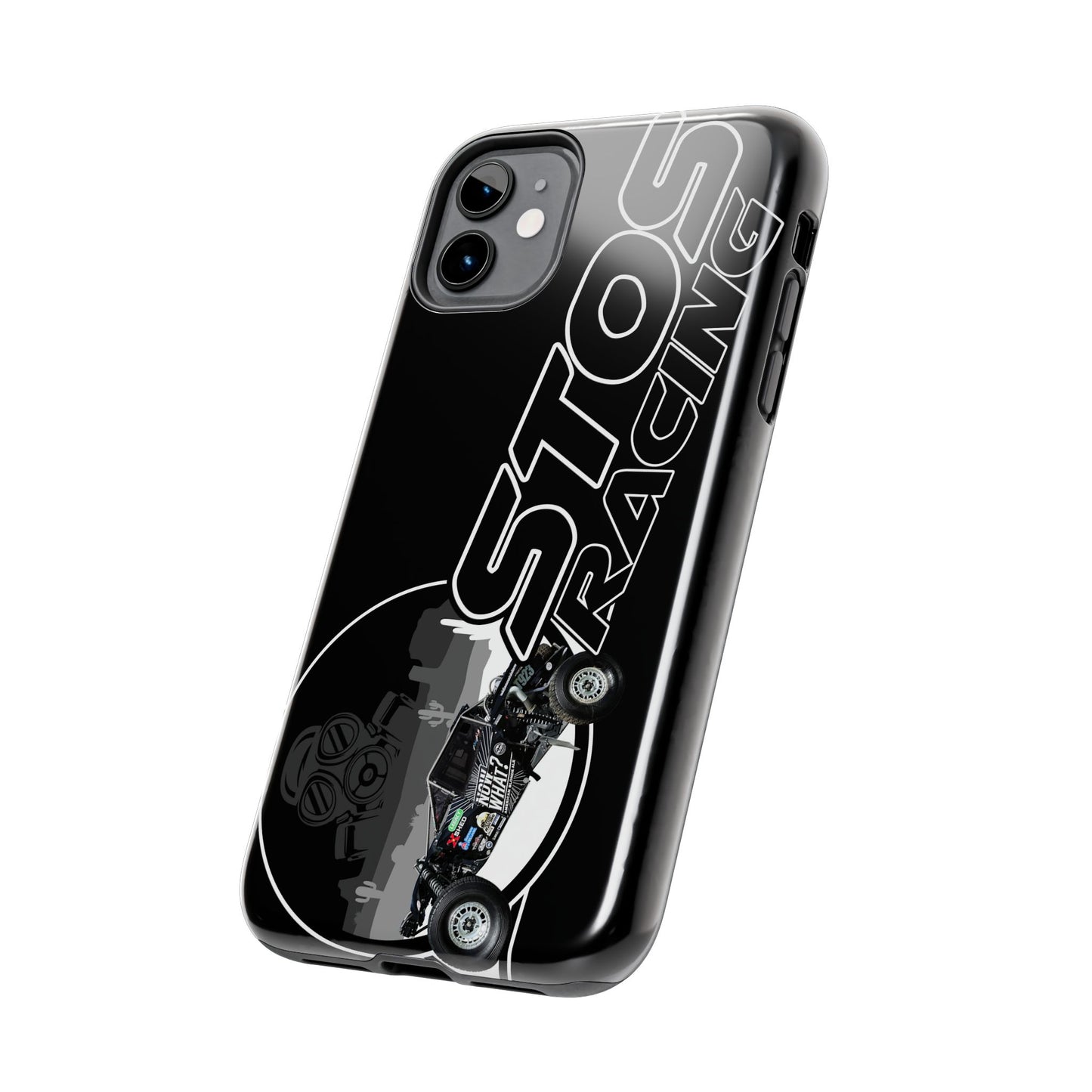 STOS Racing-Themed Tough Phone Cases, Durable Racing Phone Cover, Motorsport Accessories, Gifting for Car Enthusiasts, Sturdy Phone Protection