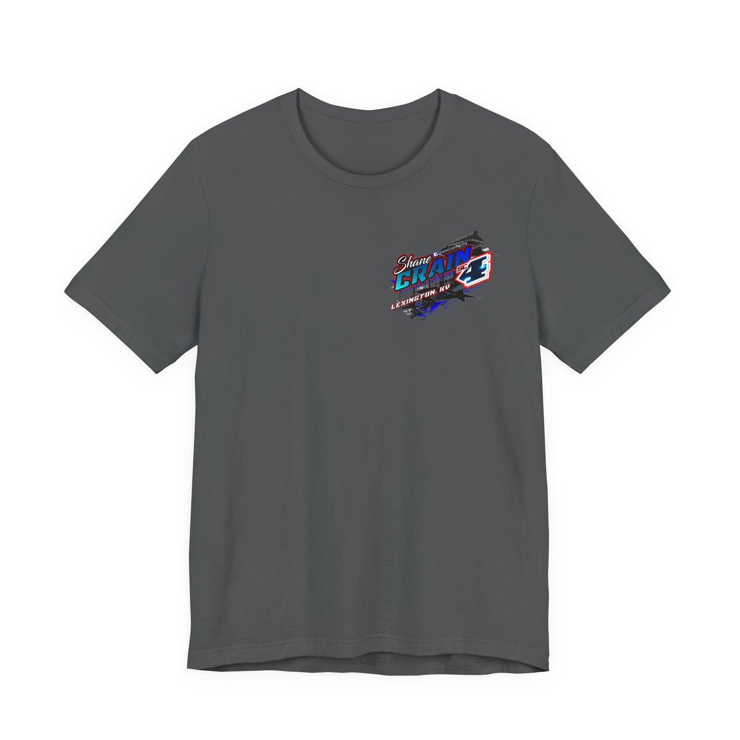 Shane Crain Racing Enthusiast Tee, Unisex Jersey Short Sleeve Shirt for Fans, Motorsport Gift, Race Day Apparel, Cool Graphic Tee, Shane Crain Design