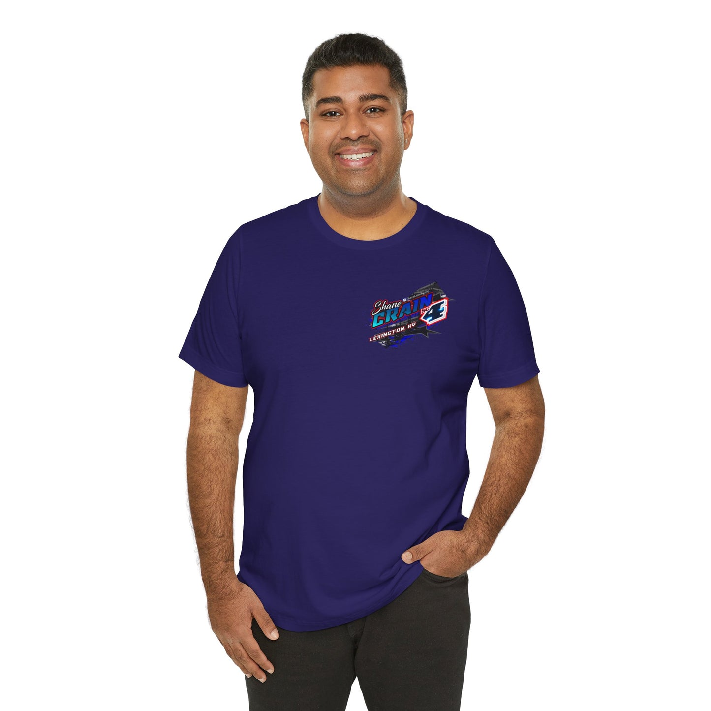Shane Crain Racing Enthusiast Tee, Unisex Jersey Short Sleeve Shirt for Fans, Motorsport Gift, Race Day Apparel, Cool Graphic Tee, Shane Crain Design