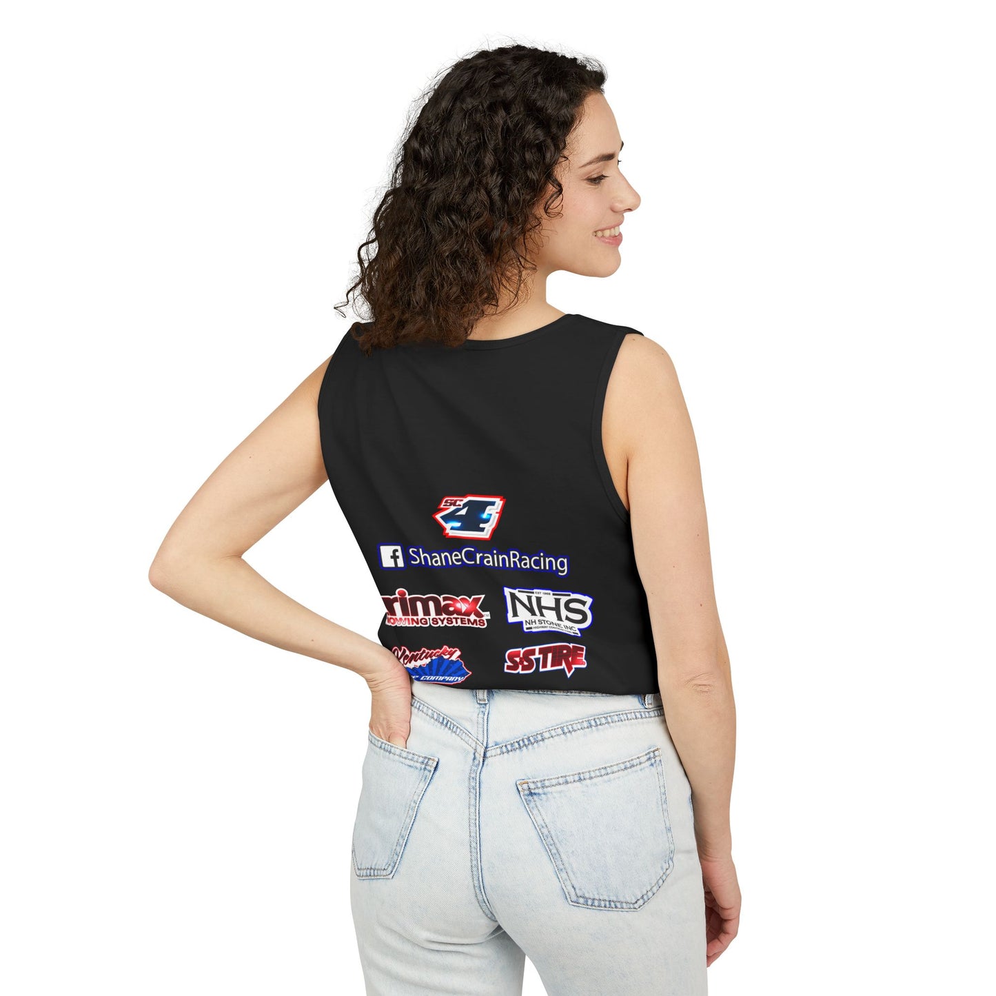 Shane Crain Stylish Racing Tank Top for Unisex Wear, Summer Activewear, Sports Enthusiast Gear, Gift for Racers