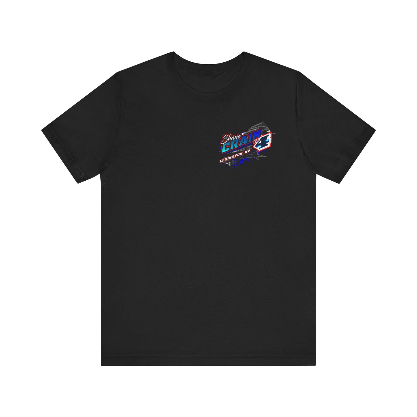 Shane Crain Racing Enthusiast Tee, Unisex Jersey Short Sleeve Shirt for Fans, Motorsport Gift, Race Day Apparel, Cool Graphic Tee, Shane Crain Design