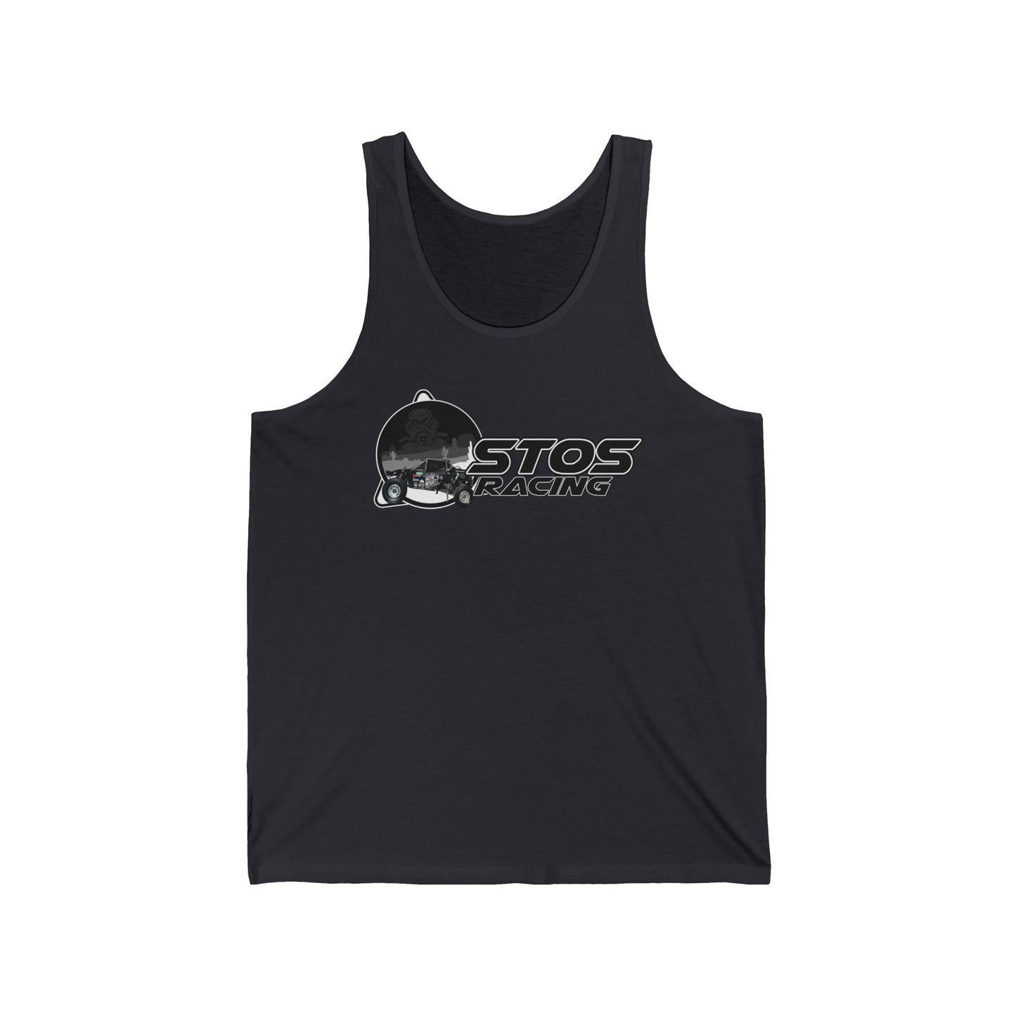 STOS Stylish Racing Tank Top for Enthusiasts, Perfect for Summer, Gift Ideas for Car Lovers, Unisex Jersey, Racing Apparel, Casual Wear