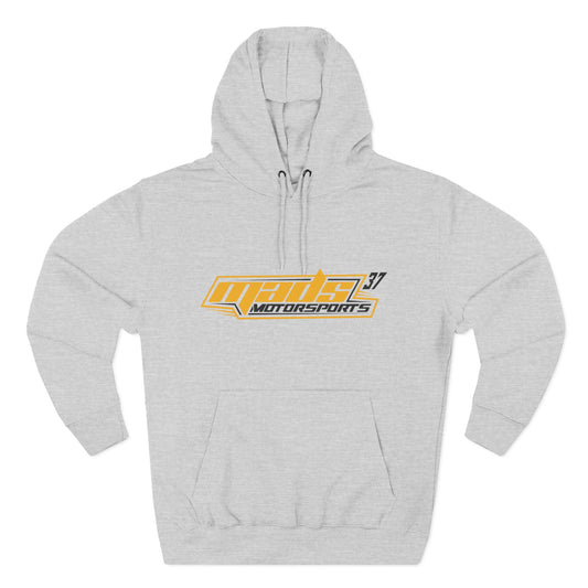 Jarred Querio Motorsports Racing Hoodie — 'Guerin 37' Three-Panel Fleece Racing Logo
