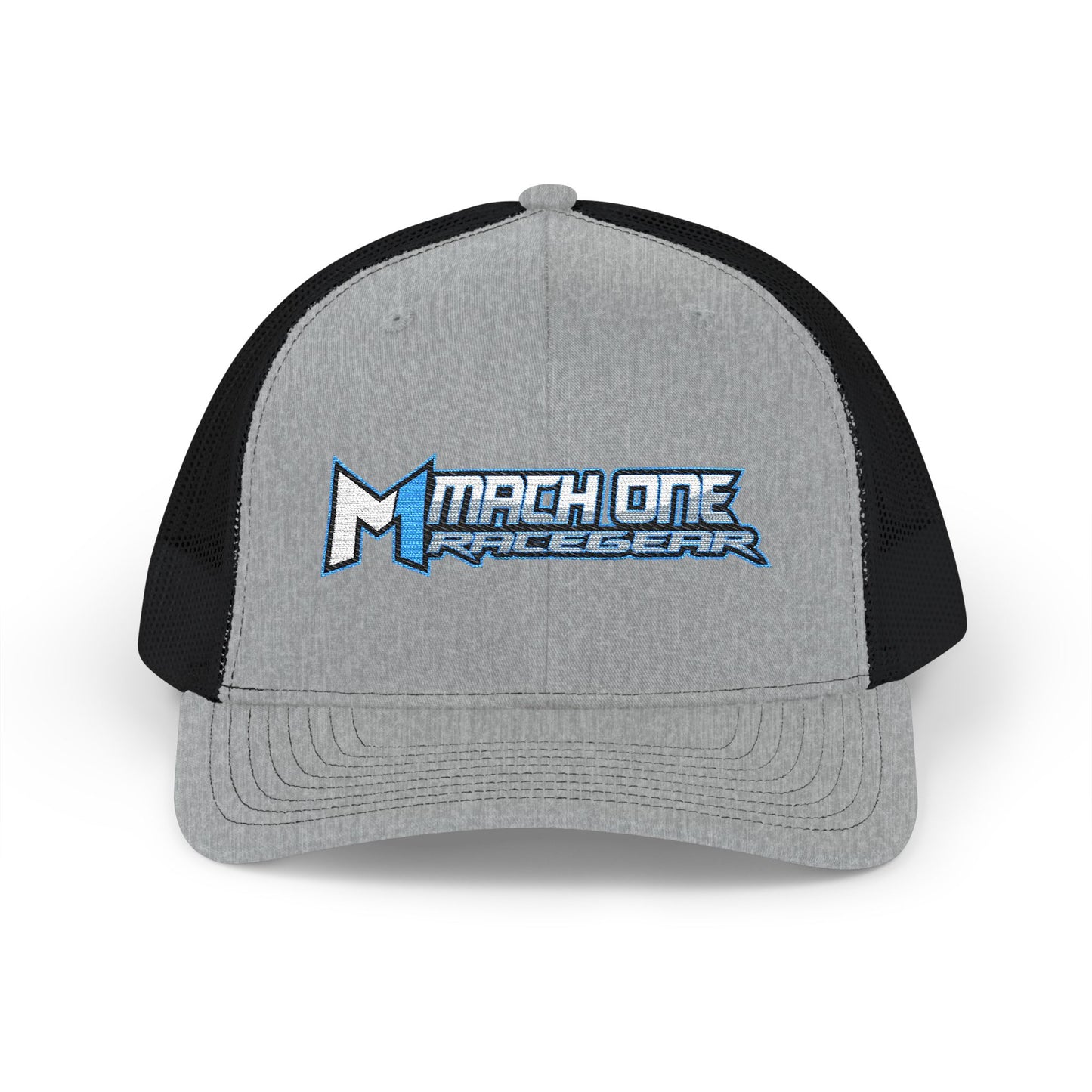 Mach One Race Gear Snapback Trucker Cap - Stylish Embroidered Cap for Racing Enthusiasts