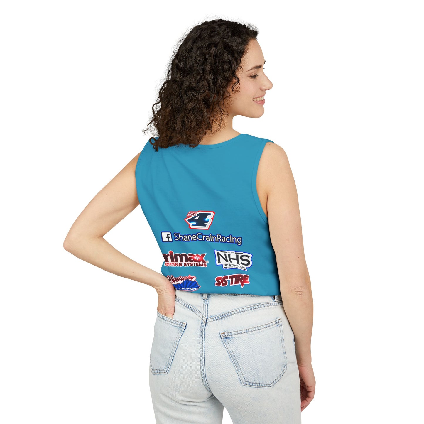 Shane Crain Stylish Racing Tank Top for Unisex Wear, Summer Activewear, Sports Enthusiast Gear, Gift for Racers