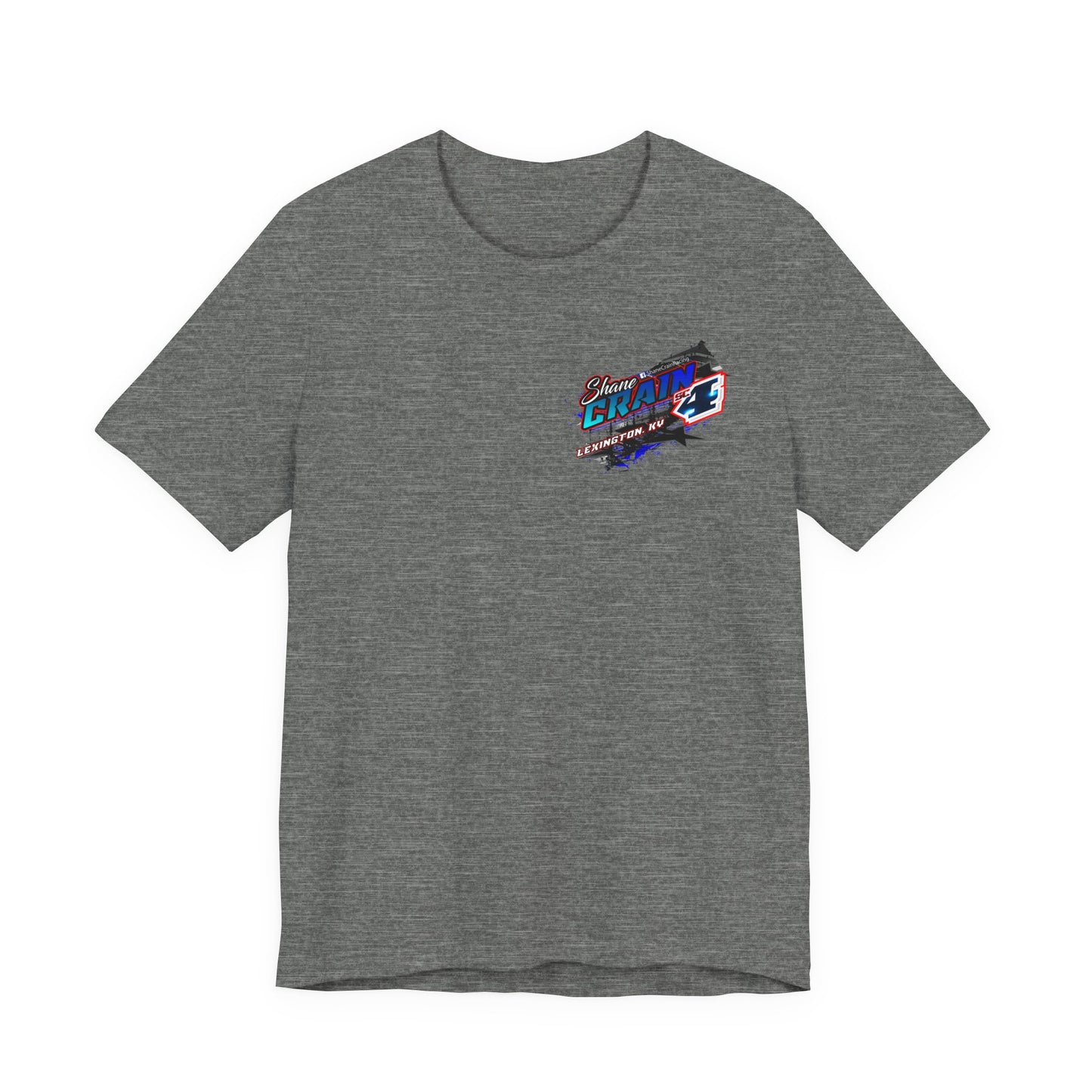 Shane Crain Racing Enthusiast Tee, Unisex Jersey Short Sleeve Shirt for Fans, Motorsport Gift, Race Day Apparel, Cool Graphic Tee, Shane Crain Design