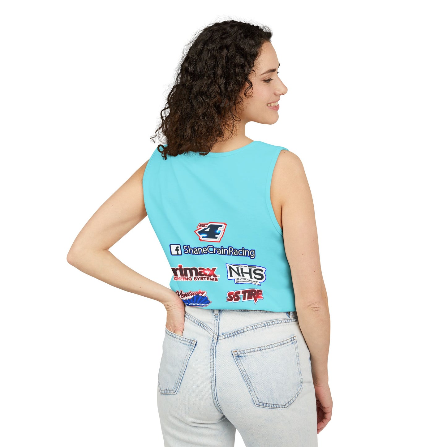 Shane Crain Stylish Racing Tank Top for Unisex Wear, Summer Activewear, Sports Enthusiast Gear, Gift for Racers