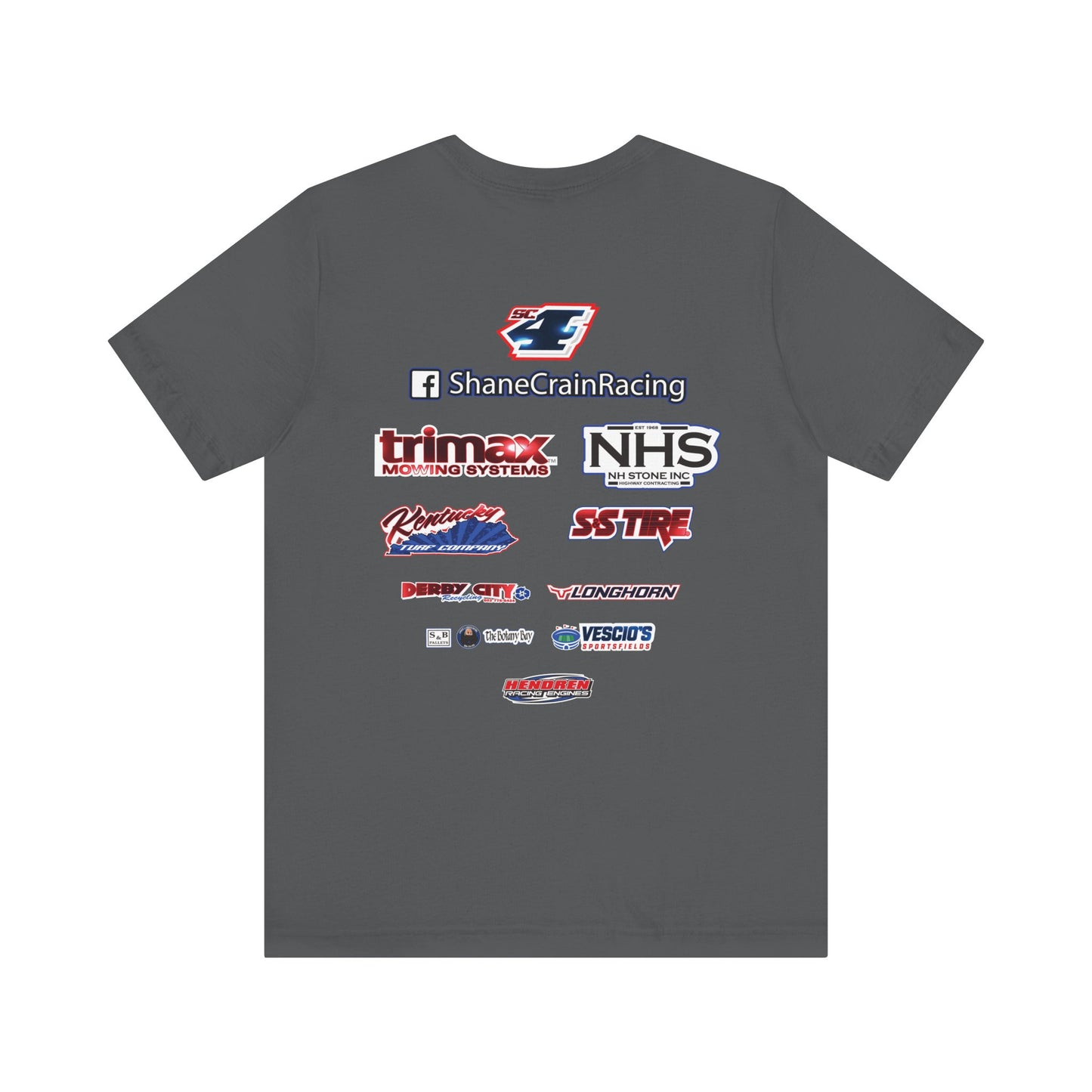 Shane Crain Racing Unisex Tee - Perfect for Race Fans, Casual Wear, Gifts for Drivers or Racing Enthusiasts