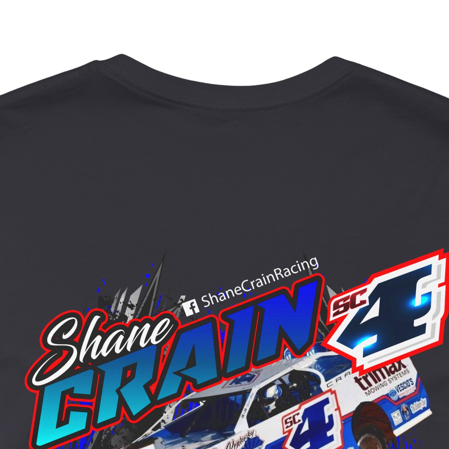 Shane Crain Racing Enthusiast Tee, Unisex Jersey Short Sleeve Shirt for Fans, Motorsport Gift, Race Day Apparel, Cool Graphic Tee, Shane Crain Design