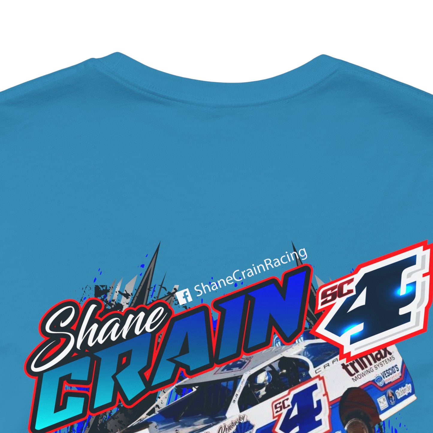 Shane Crain Racing Enthusiast Tee, Unisex Jersey Short Sleeve Shirt for Fans, Motorsport Gift, Race Day Apparel, Cool Graphic Tee, Shane Crain Design