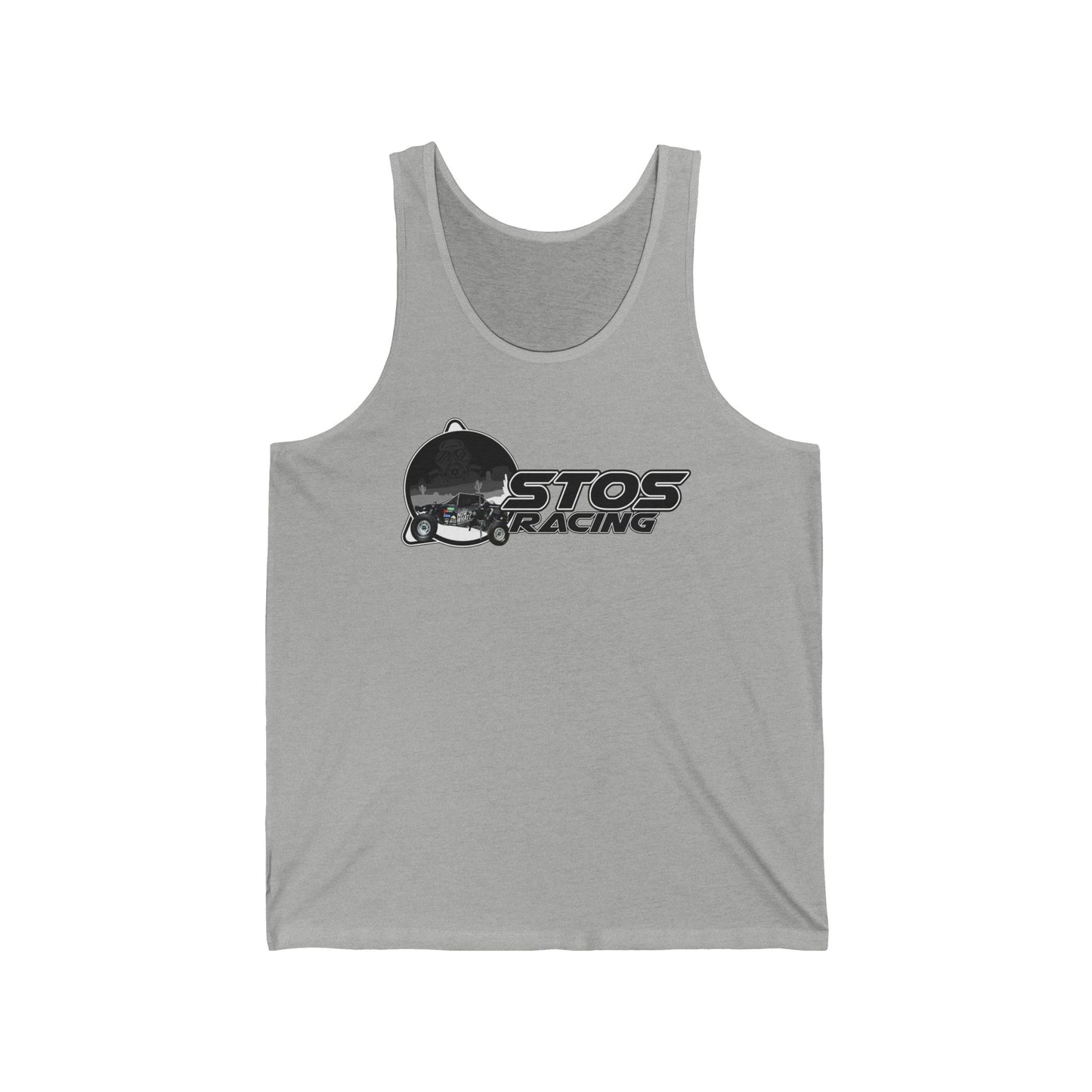 STOS Stylish Racing Tank Top for Enthusiasts, Perfect for Summer, Gift Ideas for Car Lovers, Unisex Jersey, Racing Apparel, Casual Wear
