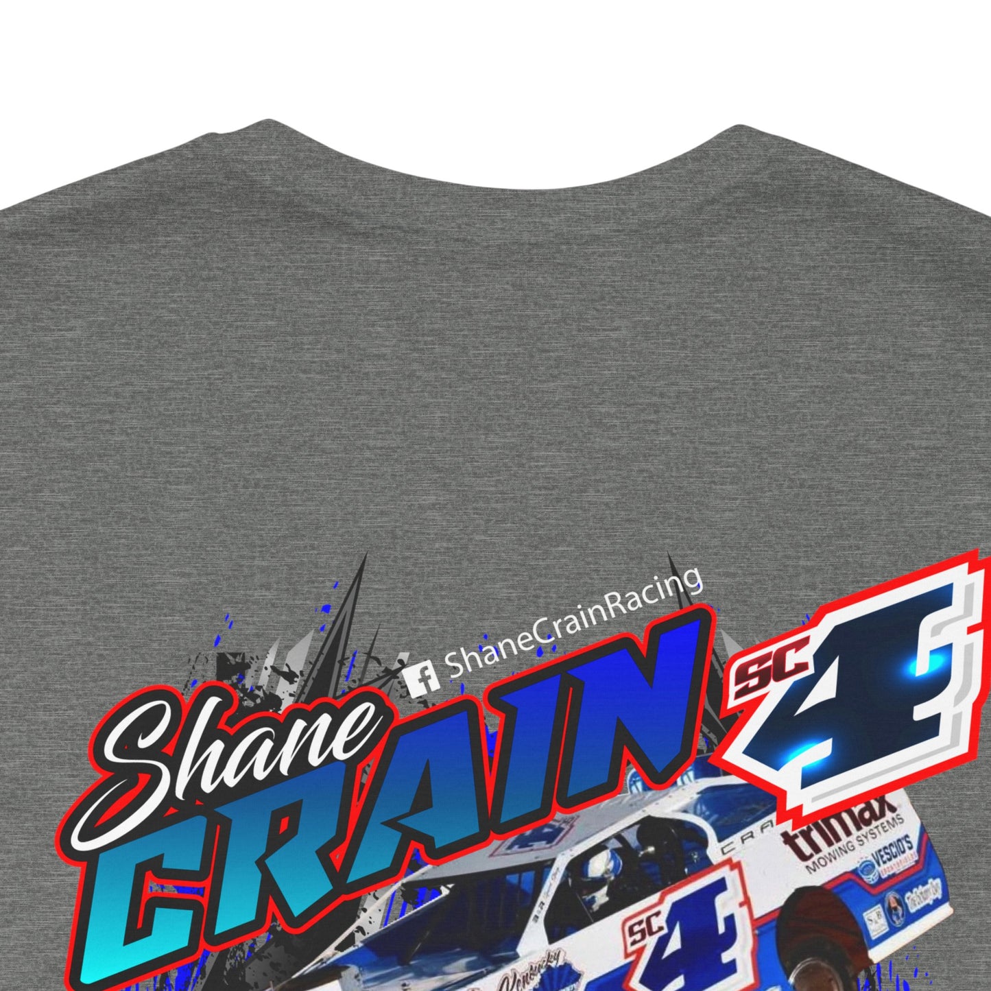 Shane Crain Racing Enthusiast Tee, Unisex Jersey Short Sleeve Shirt for Fans, Motorsport Gift, Race Day Apparel, Cool Graphic Tee, Shane Crain Design