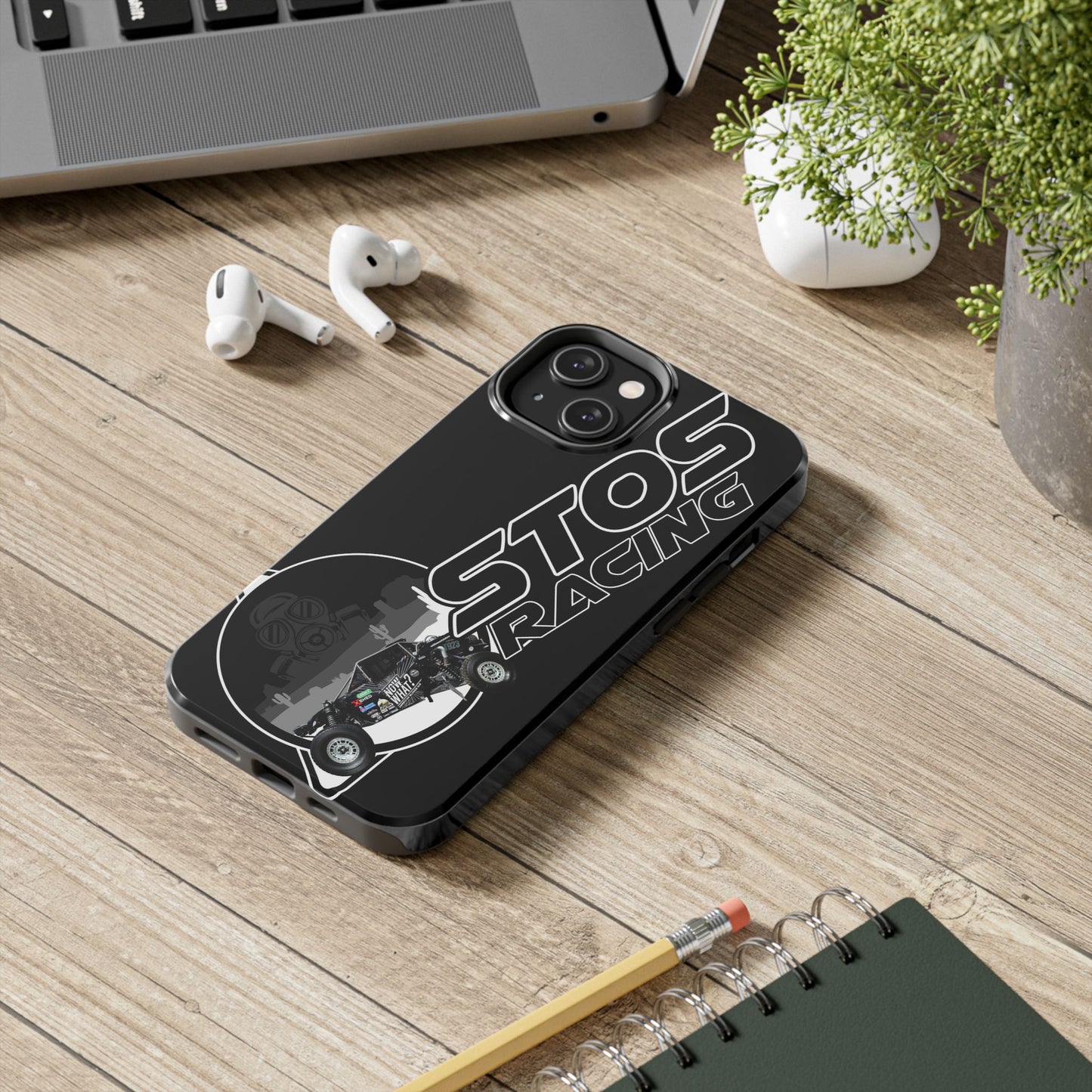 STOS Racing-Themed Tough Phone Cases, Durable Racing Phone Cover, Motorsport Accessories, Gifting for Car Enthusiasts, Sturdy Phone Protection