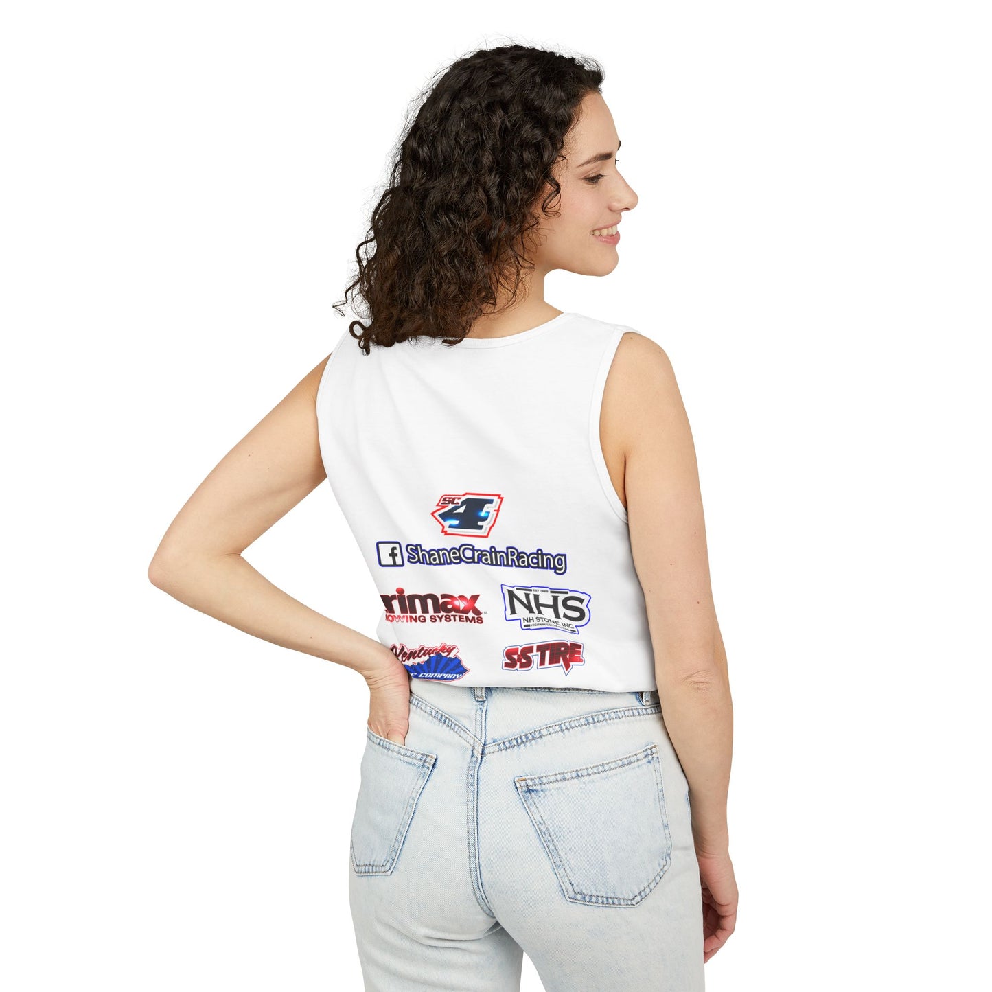 Shane Crain Stylish Racing Tank Top for Unisex Wear, Summer Activewear, Sports Enthusiast Gear, Gift for Racers