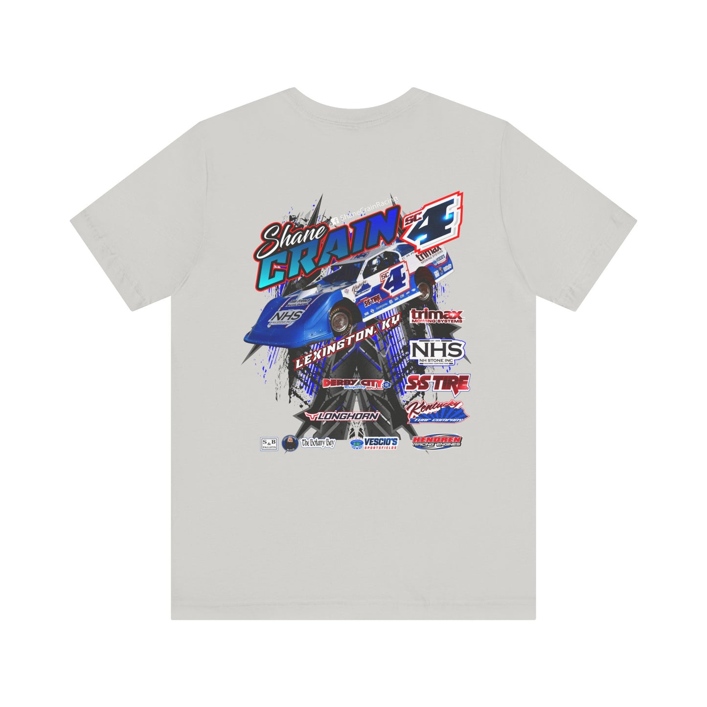 Shane Crain Racing Enthusiast Tee, Unisex Jersey Short Sleeve Shirt for Fans, Motorsport Gift, Race Day Apparel, Cool Graphic Tee, Shane Crain Design
