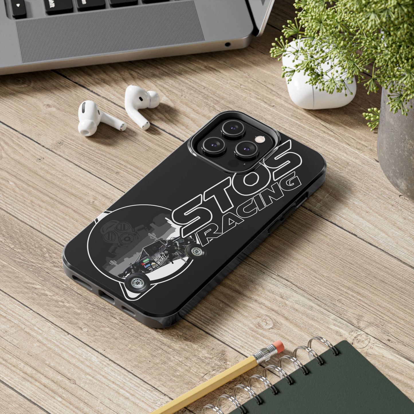 STOS Racing-Themed Tough Phone Cases, Durable Racing Phone Cover, Motorsport Accessories, Gifting for Car Enthusiasts, Sturdy Phone Protection