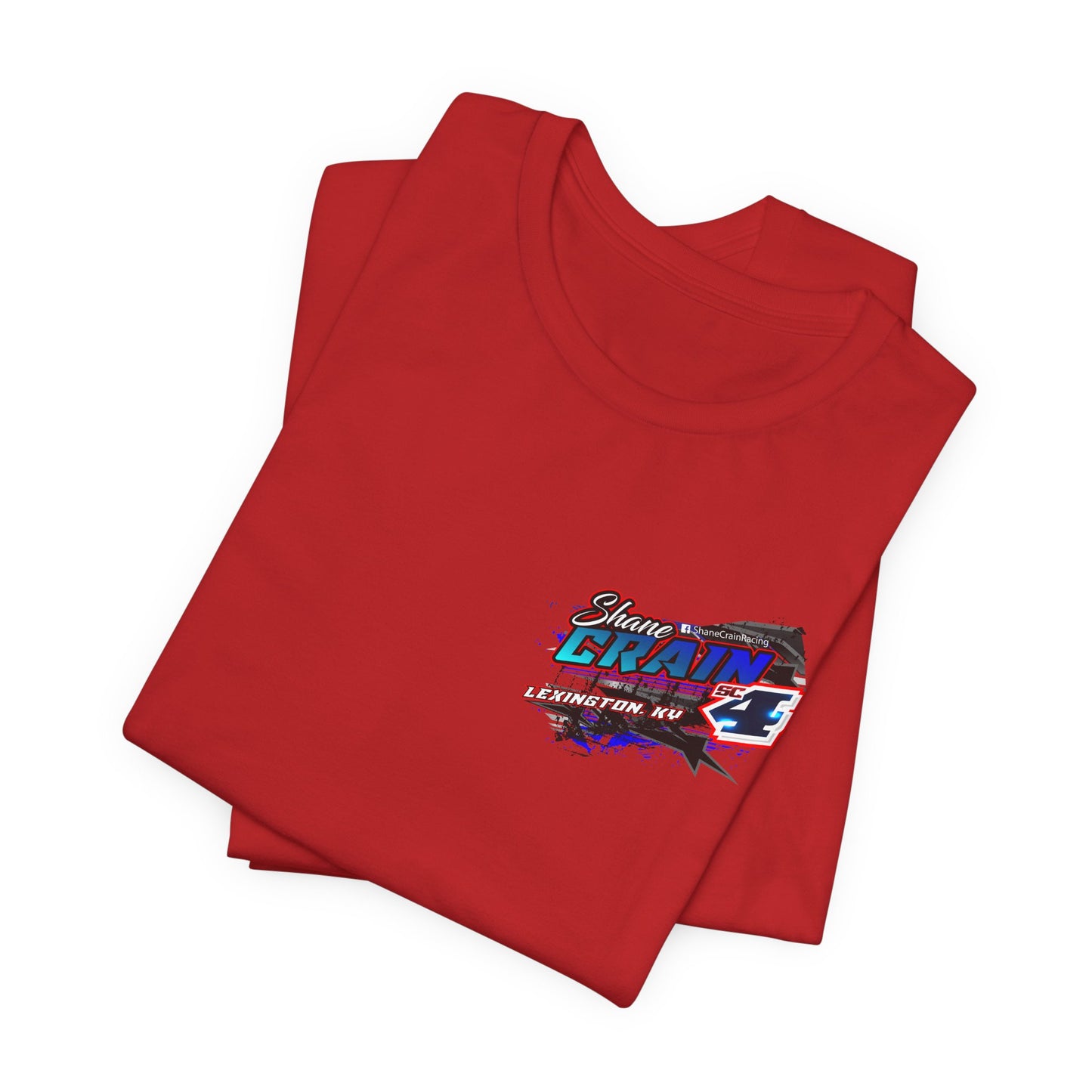 Shane Crain Racing Enthusiast Tee, Unisex Jersey Short Sleeve Shirt for Fans, Motorsport Gift, Race Day Apparel, Cool Graphic Tee, Shane Crain Design
