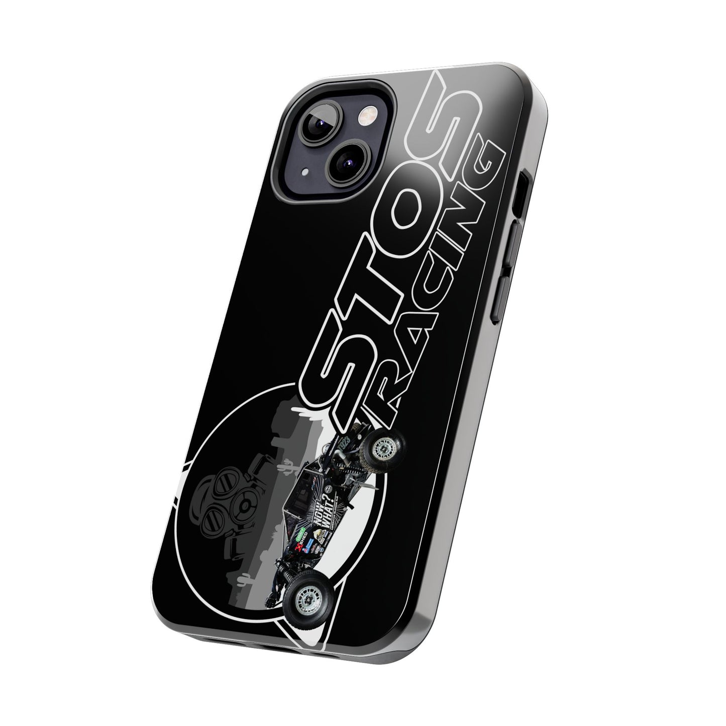STOS Racing-Themed Tough Phone Cases, Durable Racing Phone Cover, Motorsport Accessories, Gifting for Car Enthusiasts, Sturdy Phone Protection