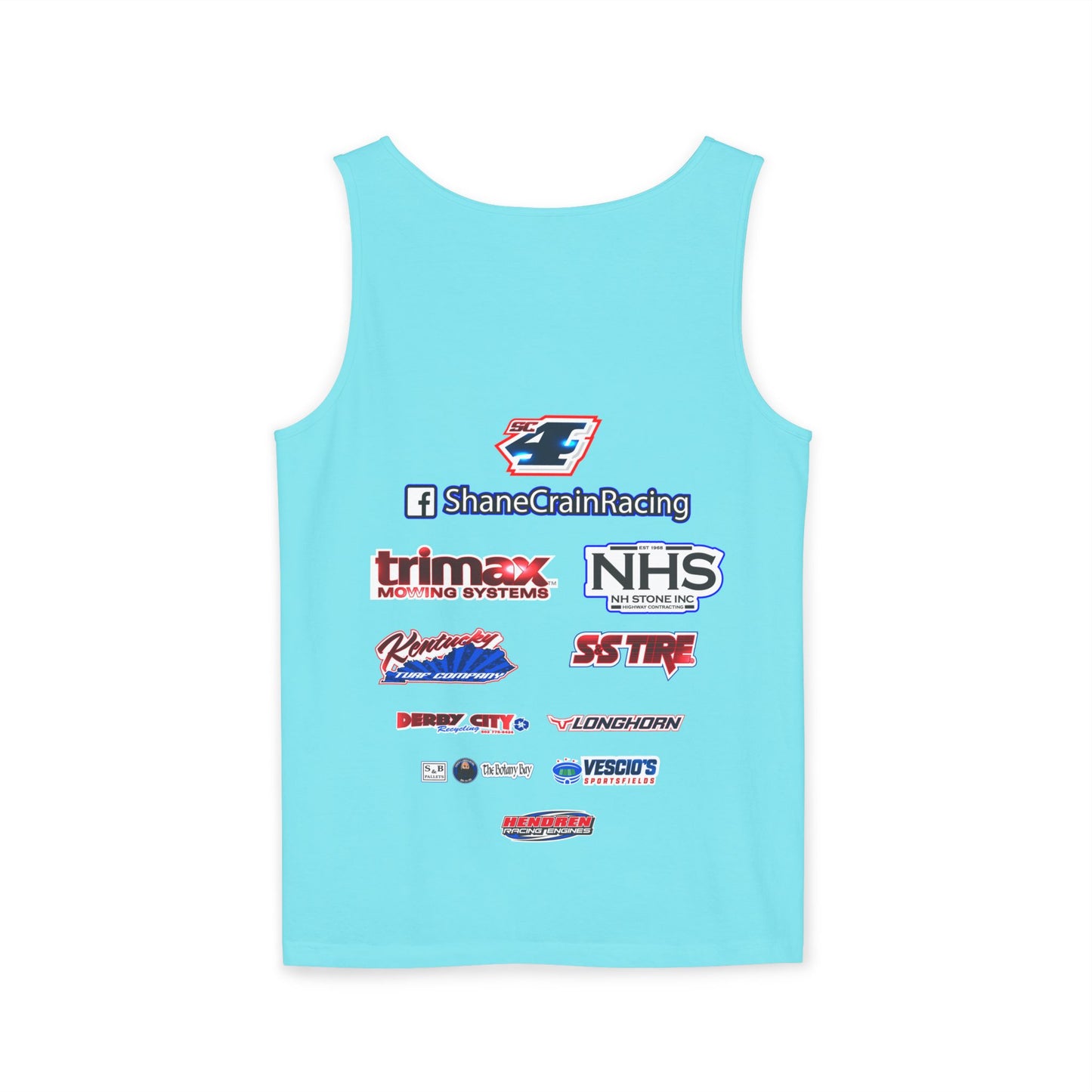 Shane Crain Stylish Racing Tank Top for Unisex Wear, Summer Activewear, Sports Enthusiast Gear, Gift for Racers