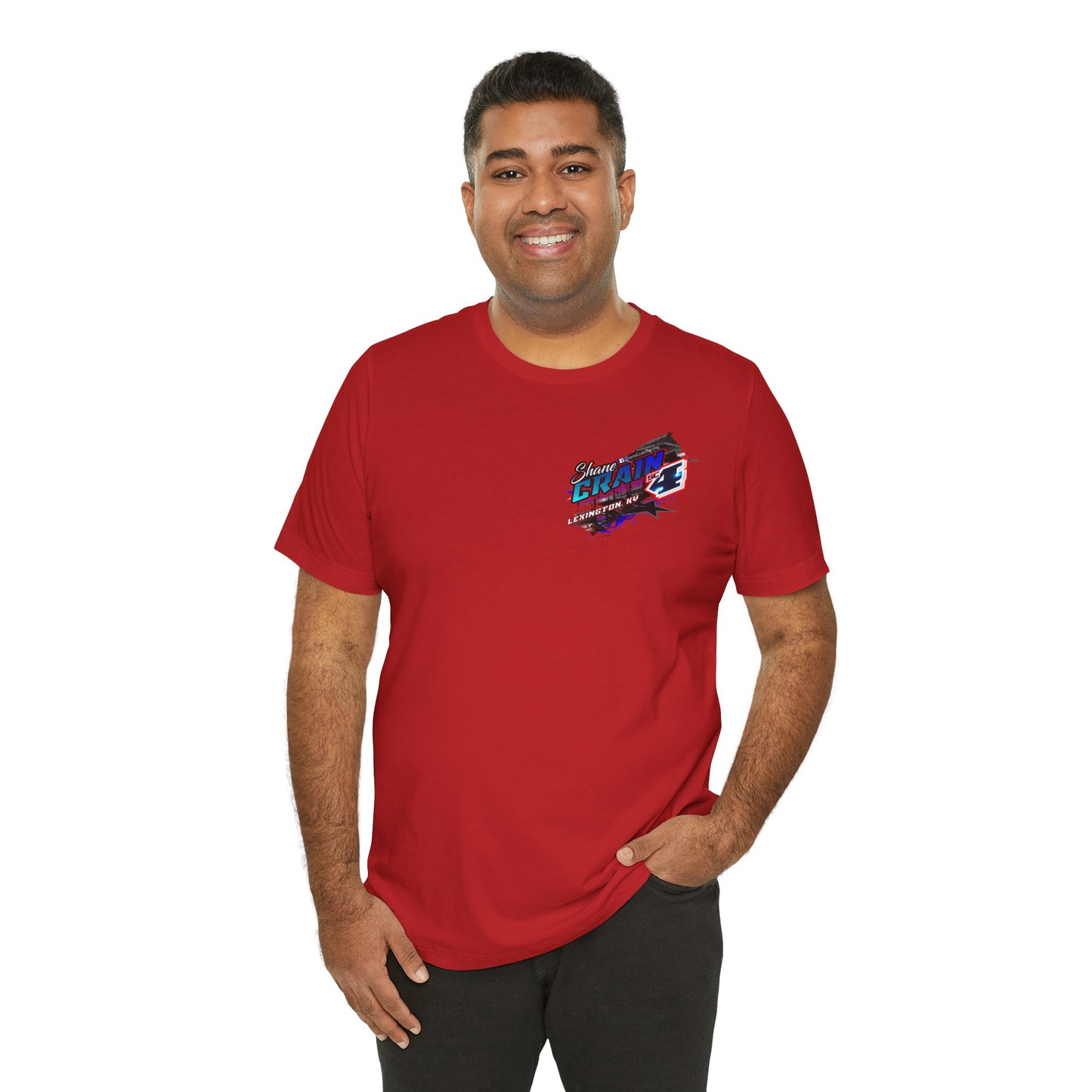 Shane Crain Racing Enthusiast Tee, Unisex Jersey Short Sleeve Shirt for Fans, Motorsport Gift, Race Day Apparel, Cool Graphic Tee, Shane Crain Design
