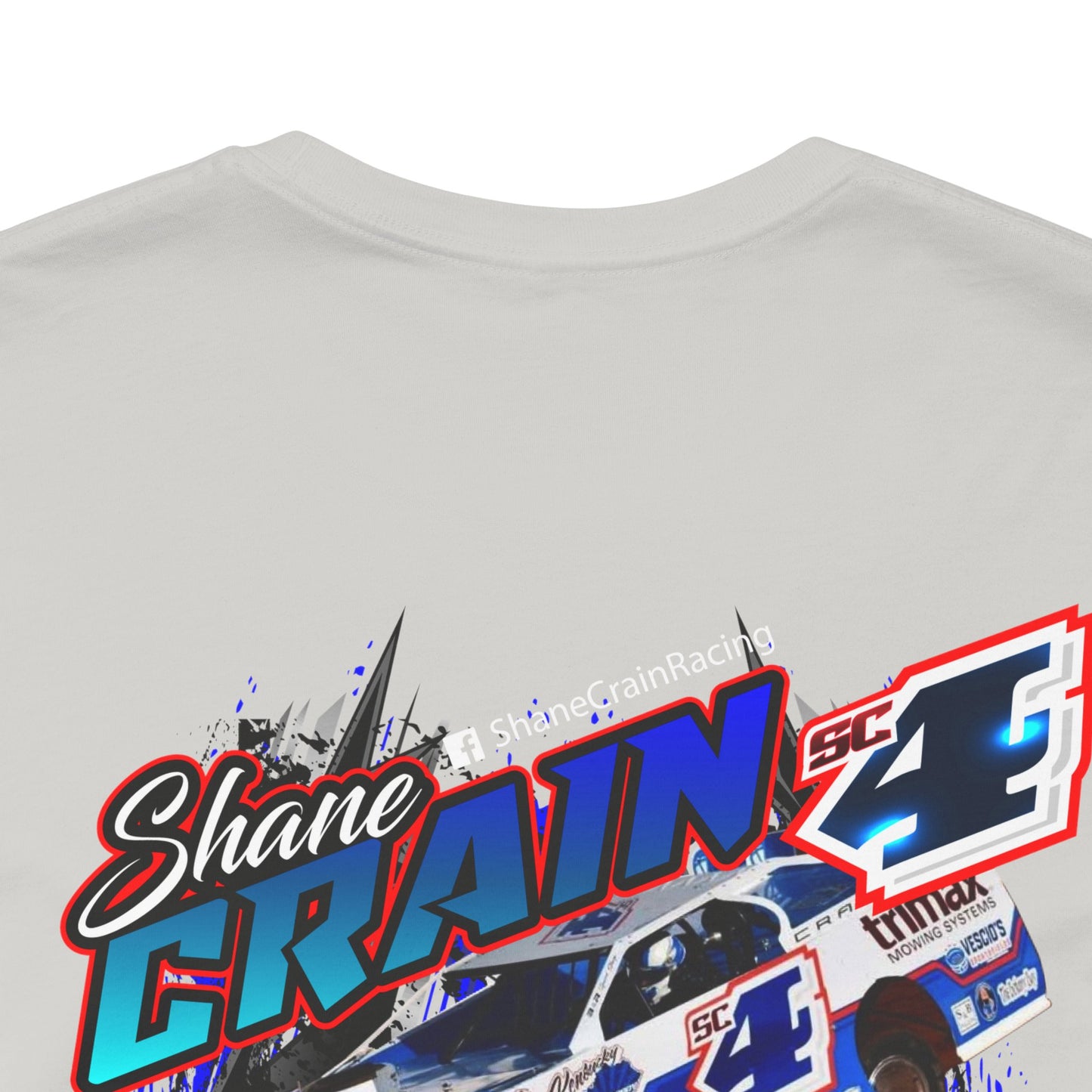 Shane Crain Racing Enthusiast Tee, Unisex Jersey Short Sleeve Shirt for Fans, Motorsport Gift, Race Day Apparel, Cool Graphic Tee, Shane Crain Design