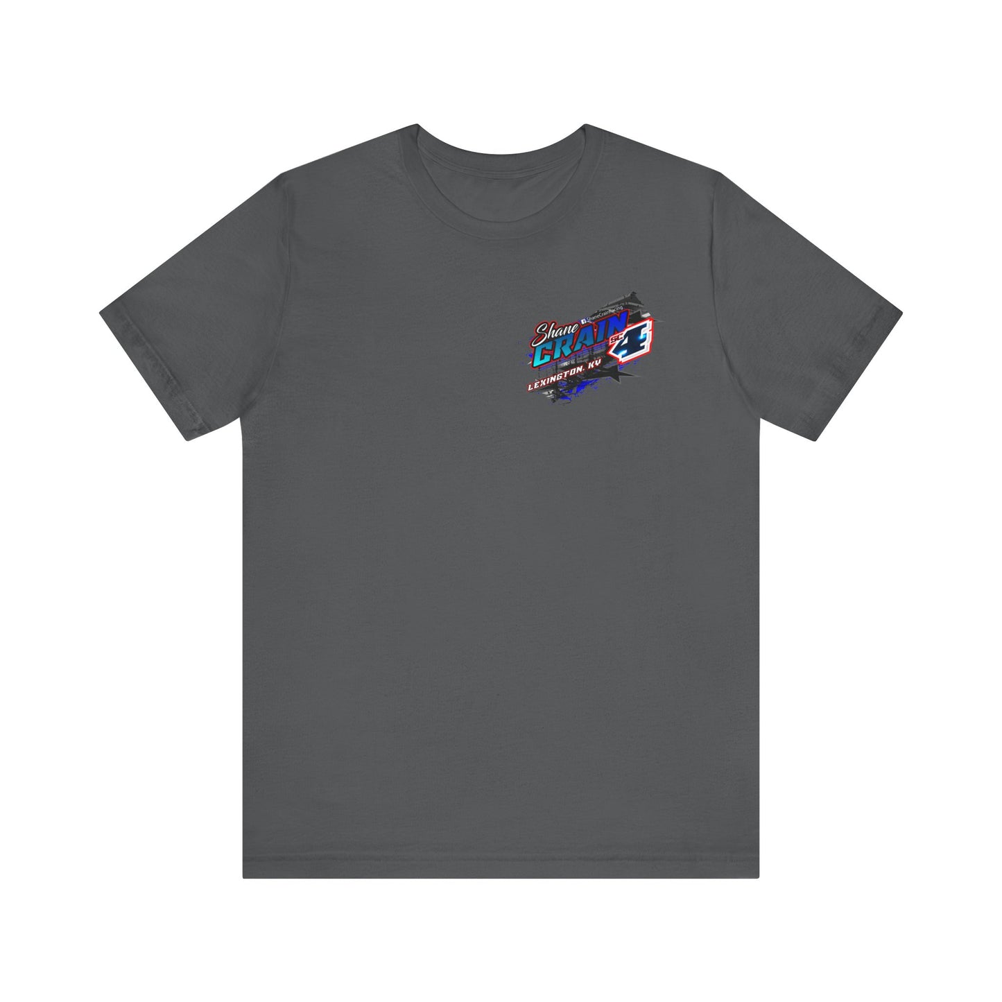 Shane Crain Racing Enthusiast Tee, Unisex Jersey Short Sleeve Shirt for Fans, Motorsport Gift, Race Day Apparel, Cool Graphic Tee, Shane Crain Design