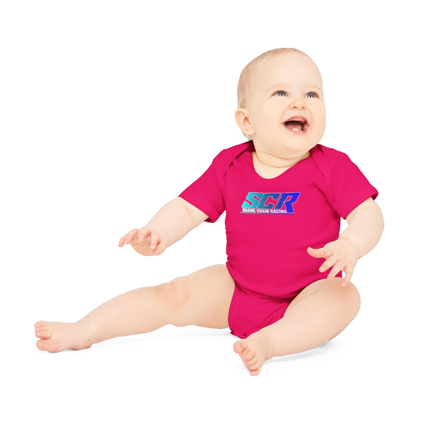 Shane Crain Organic Baby Bodysuit - Fun SCR Design, Eco-Friendly Infant Clothes, Cute Baby Gift, Baby Shower Essential, Toddler Outfit
