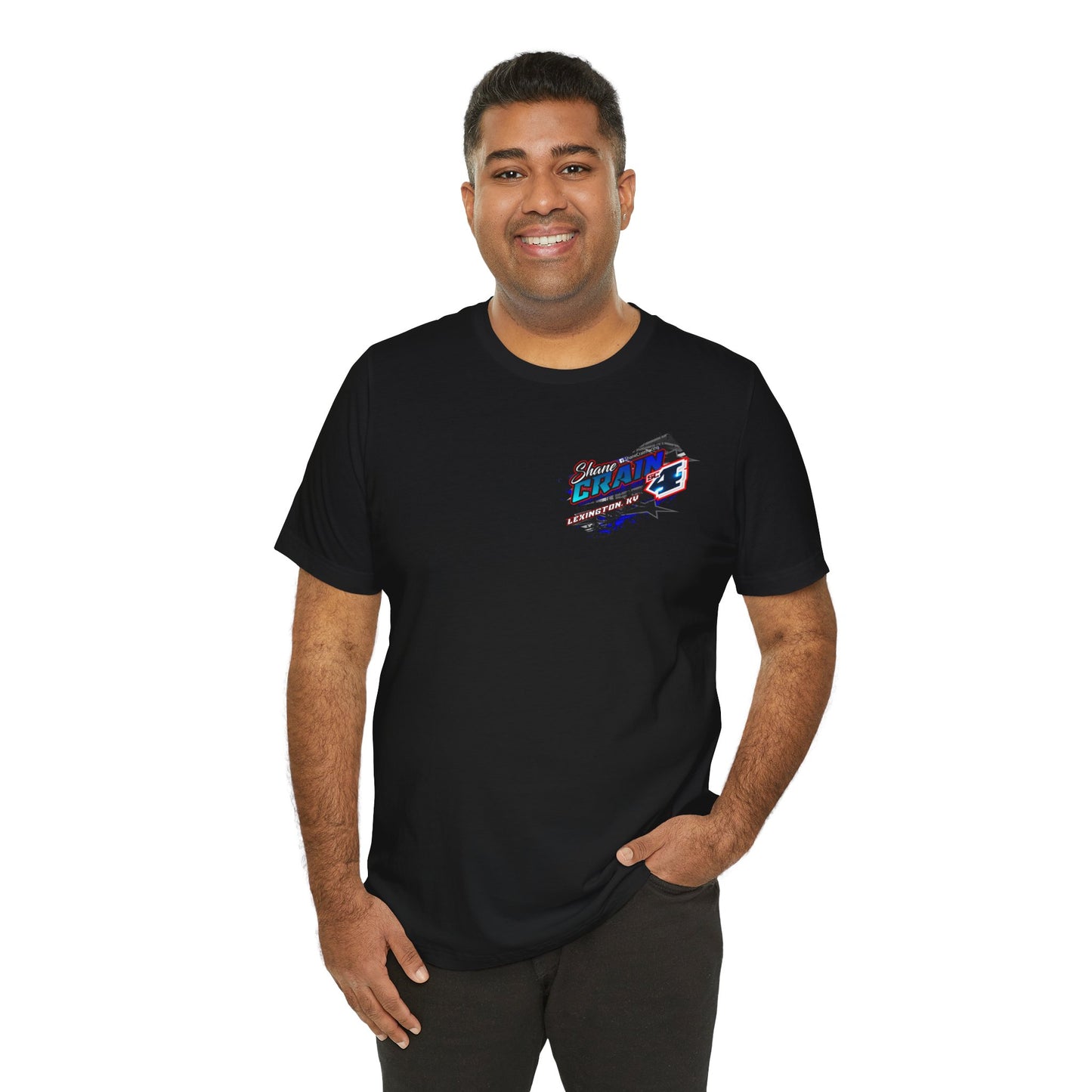 Shane Crain Racing Enthusiast Tee, Unisex Jersey Short Sleeve Shirt for Fans, Motorsport Gift, Race Day Apparel, Cool Graphic Tee, Shane Crain Design