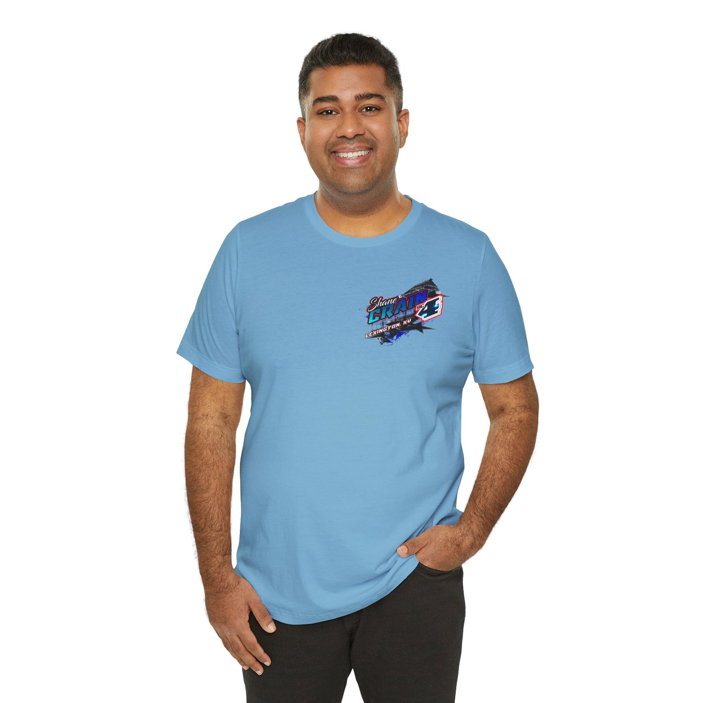 Shane Crain Racing Enthusiast Tee, Unisex Jersey Short Sleeve Shirt for Fans, Motorsport Gift, Race Day Apparel, Cool Graphic Tee, Shane Crain Design