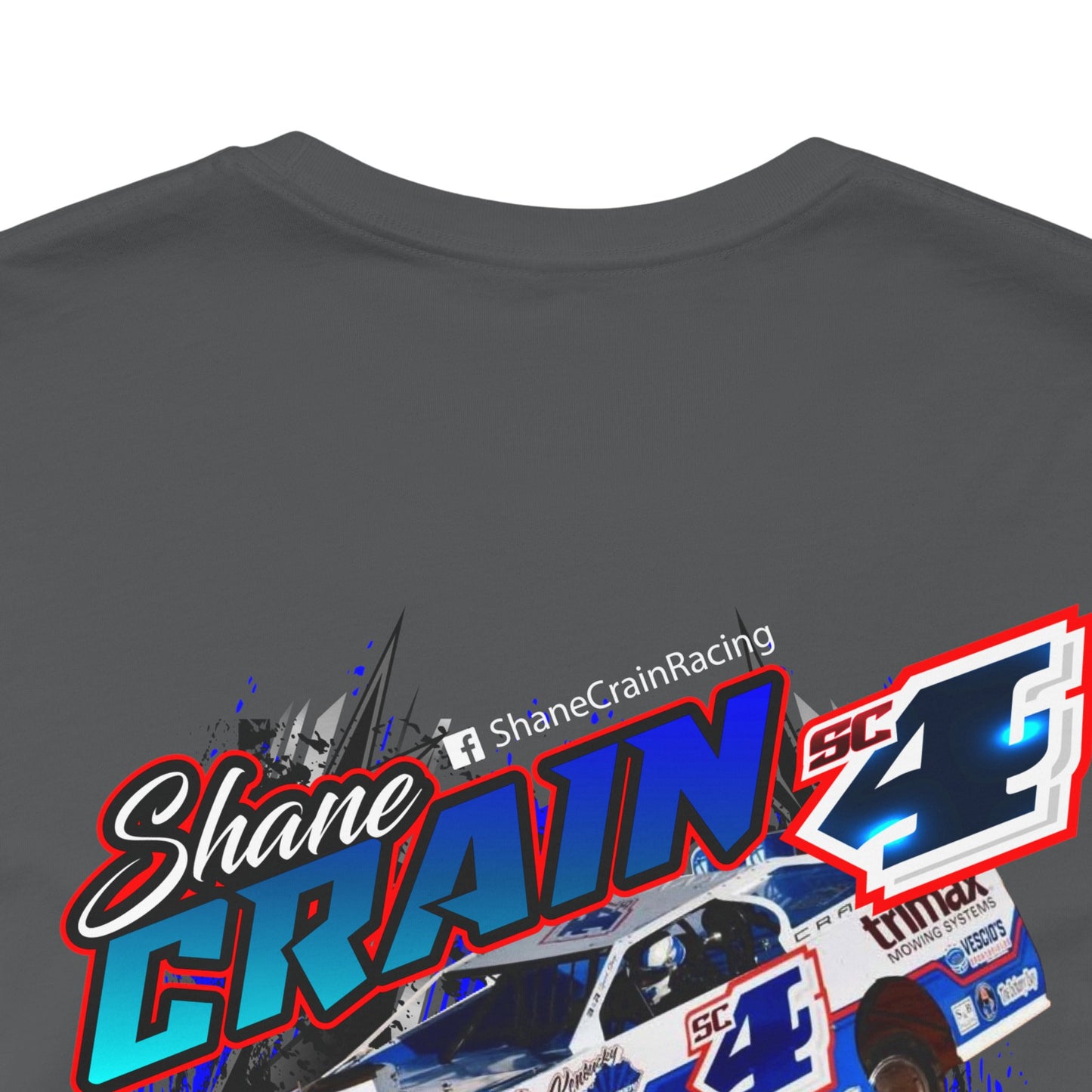Shane Crain Racing Enthusiast Tee, Unisex Jersey Short Sleeve Shirt for Fans, Motorsport Gift, Race Day Apparel, Cool Graphic Tee, Shane Crain Design